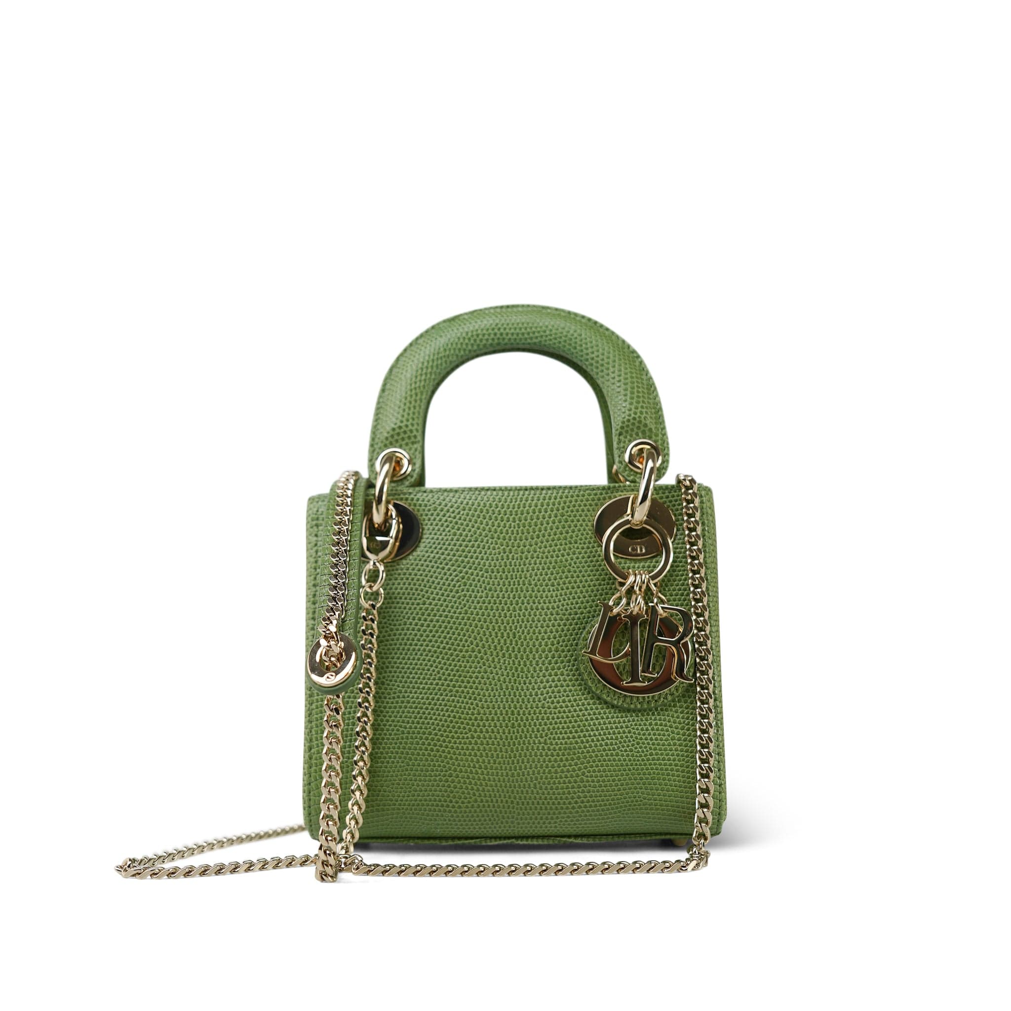 Mini Lady Dior Bag Willow Green Lizard – REDELUXE