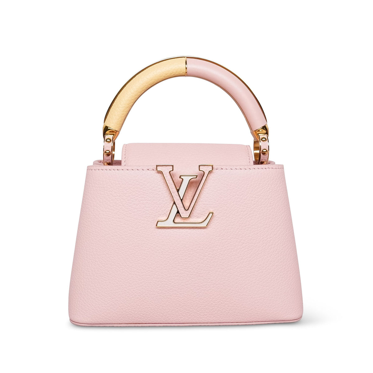 Louis Vuitton Bubble Gum/Banane Taurillon Mini Capucines