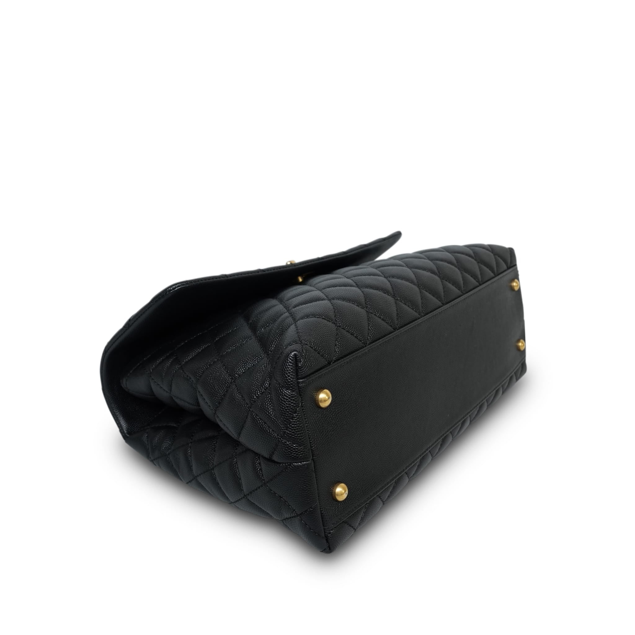 Product image 8 of 14: 17S Black Caviar Quilted Coco Handle Large AGHW