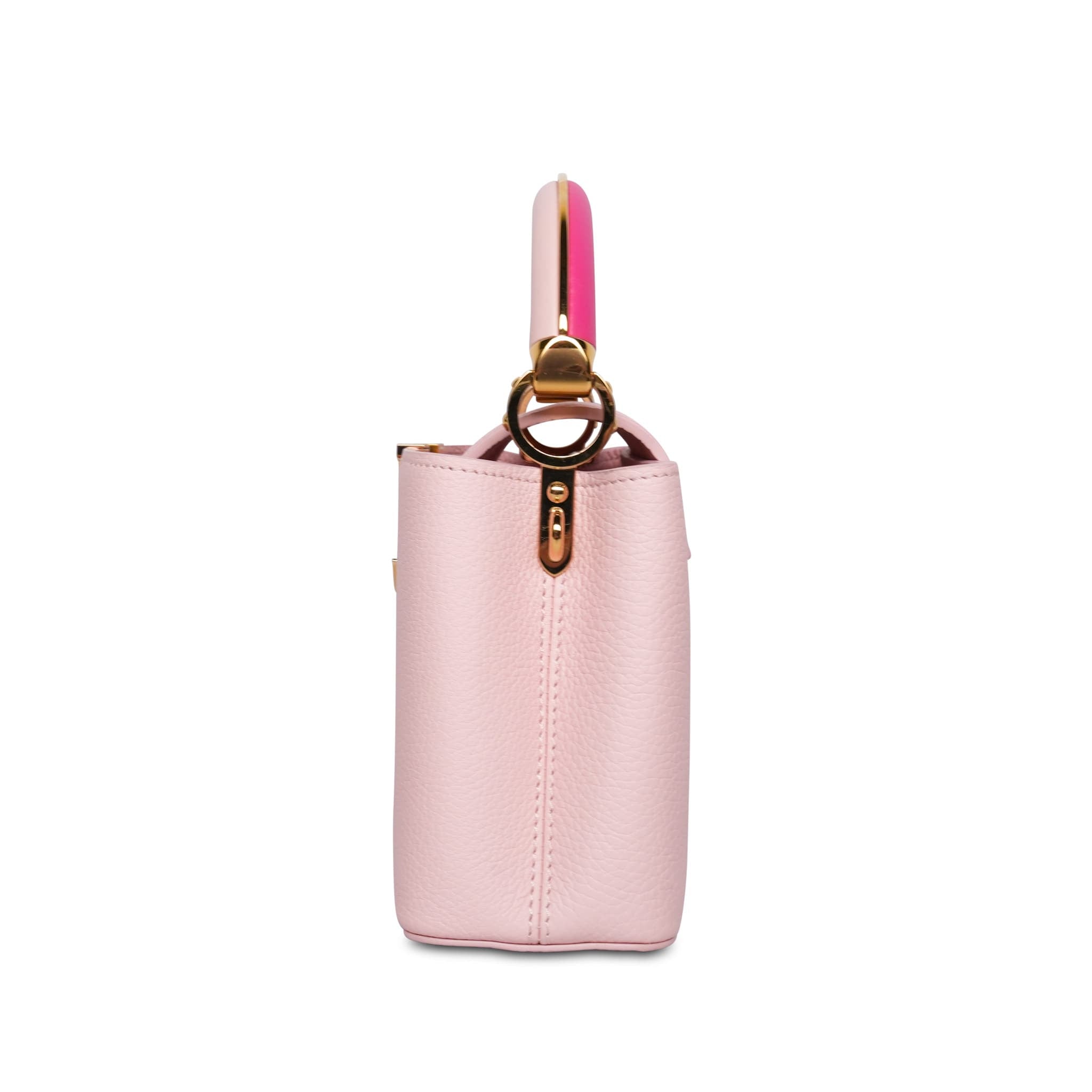 Louis Vuitton Bubble Gum/Banane Taurillon Mini Capucines (Copy)