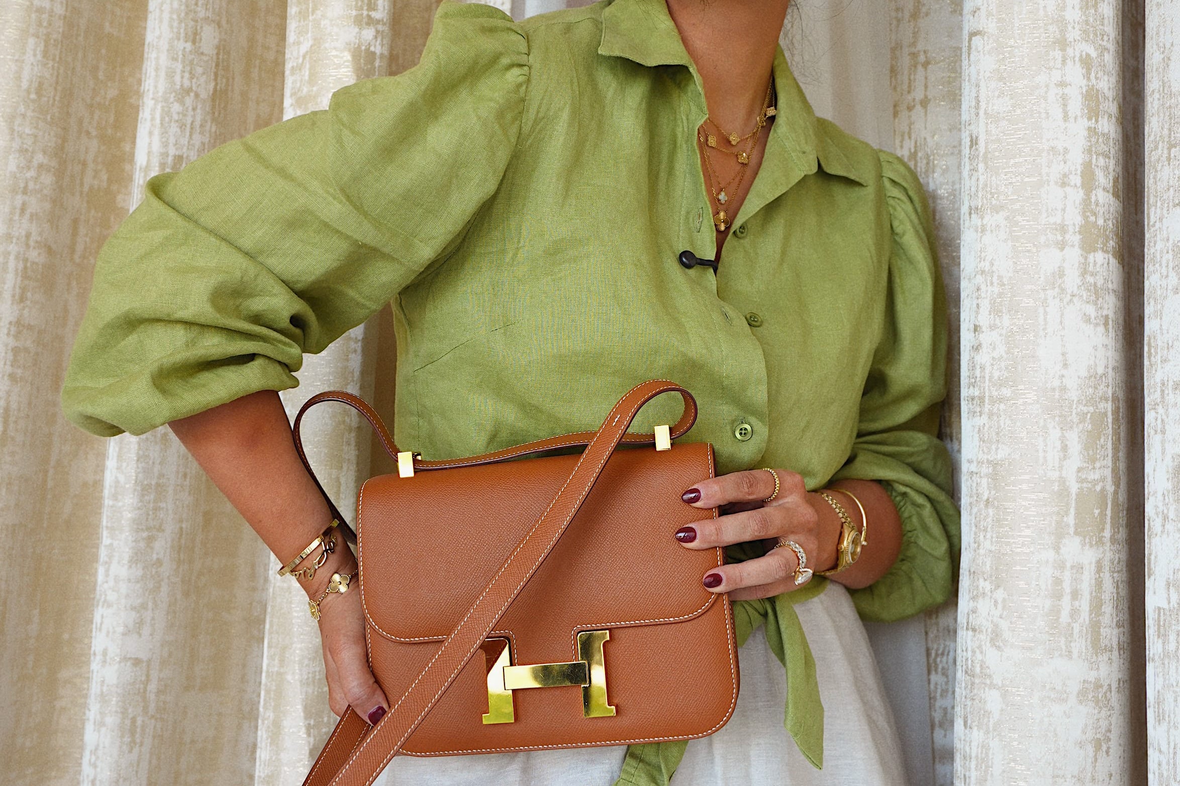 Product image 6 of 19: Constance 24 Gold Epsom Gold Plated U Stamp