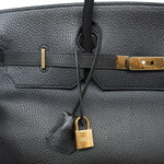 Product image 7 of 22: Birkin 40 Black Ardennes Gold Plated C Square Stamp