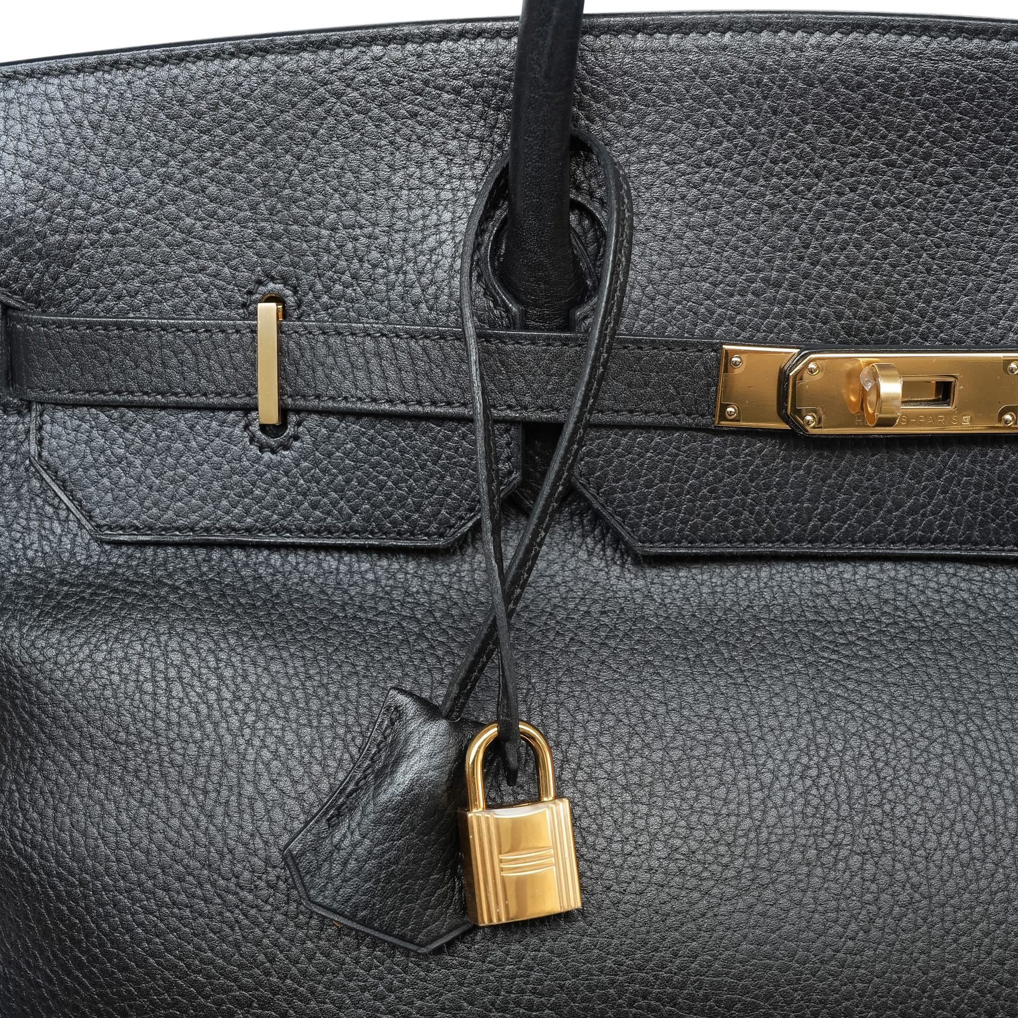 Product image 7 of 22: Birkin 40 Black Ardennes Gold Plated C Square Stamp