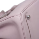 Product image 11 of 25: Birkin 25 Rose Dragee Swift Palladium Plated K Square Stamp