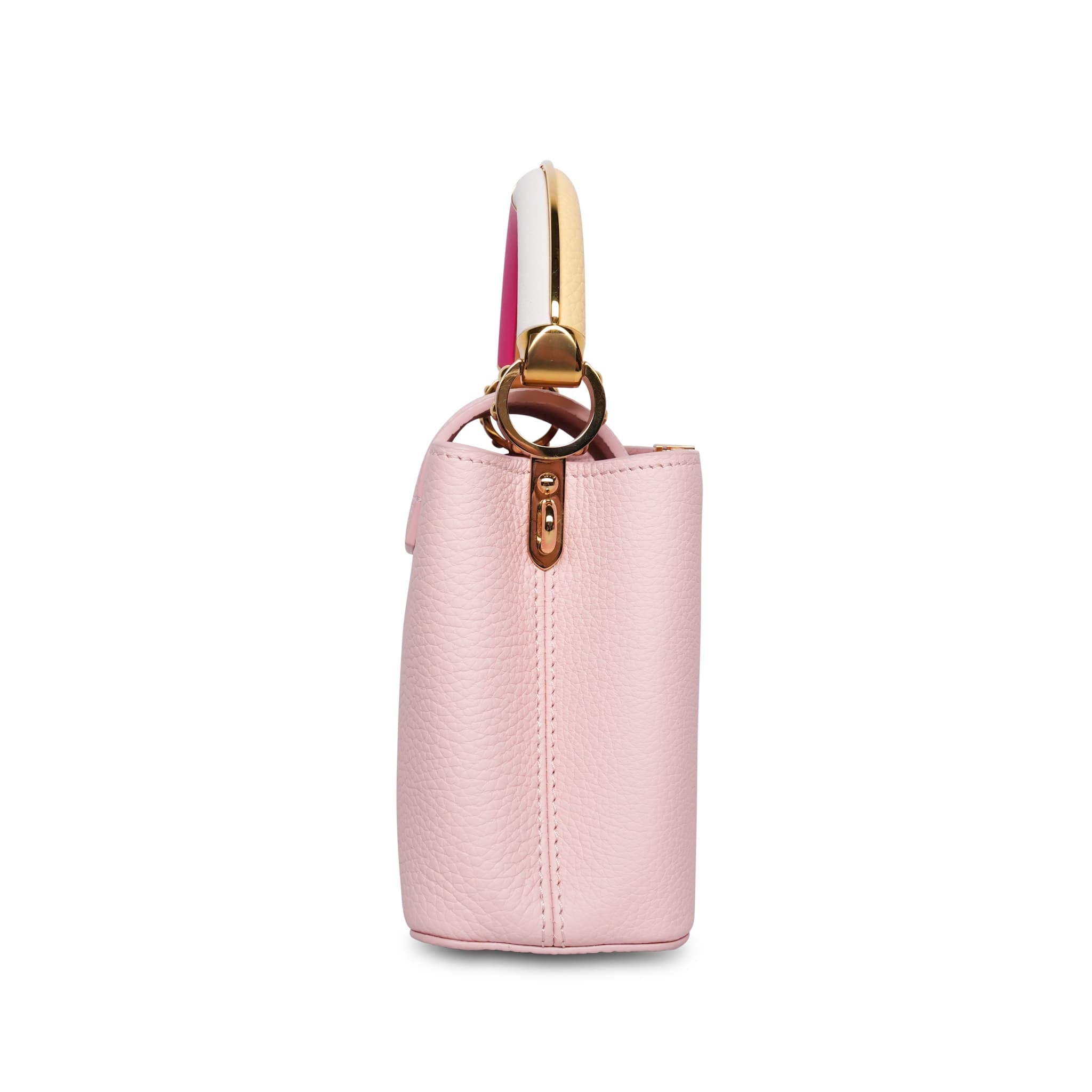 Louis Vuitton Bubble Gum/Banane Taurillon Mini Capucines (Copy)