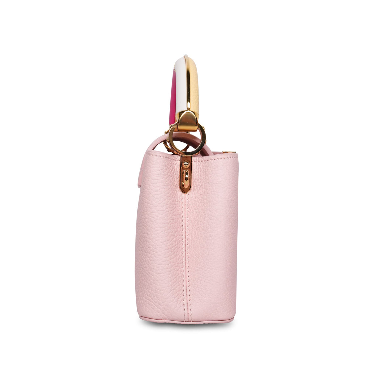 Louis Vuitton Bubble Gum/Banane Taurillon Mini Capucines
