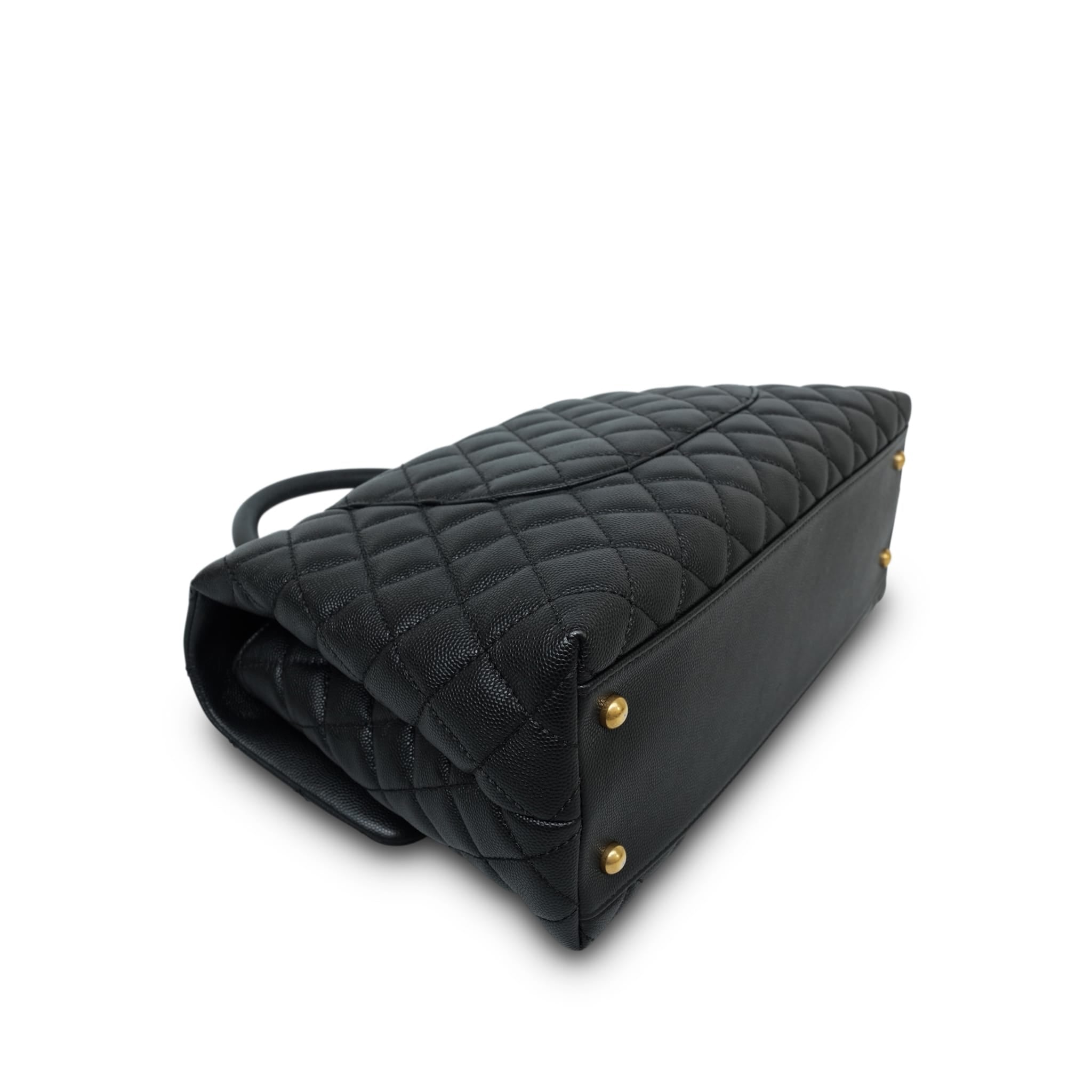 Product image 11 of 14: 17S Black Caviar Quilted Coco Handle Large AGHW