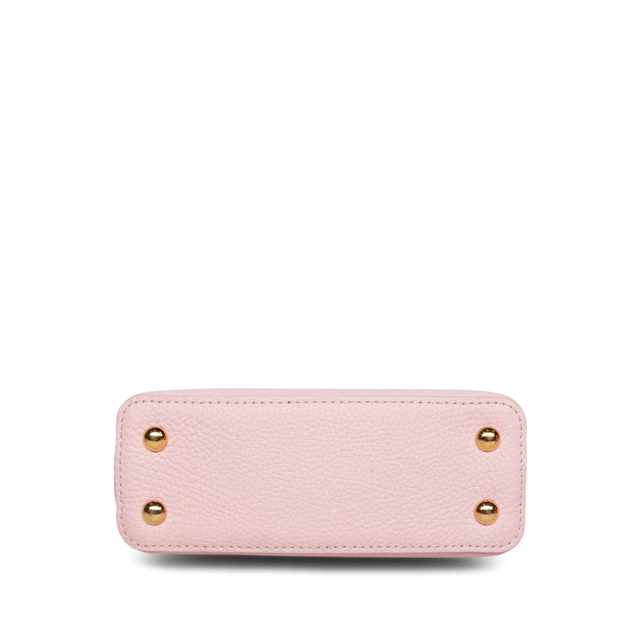 Louis Vuitton Bubble Gum/Banane Taurillon Mini Capucines (Copy)