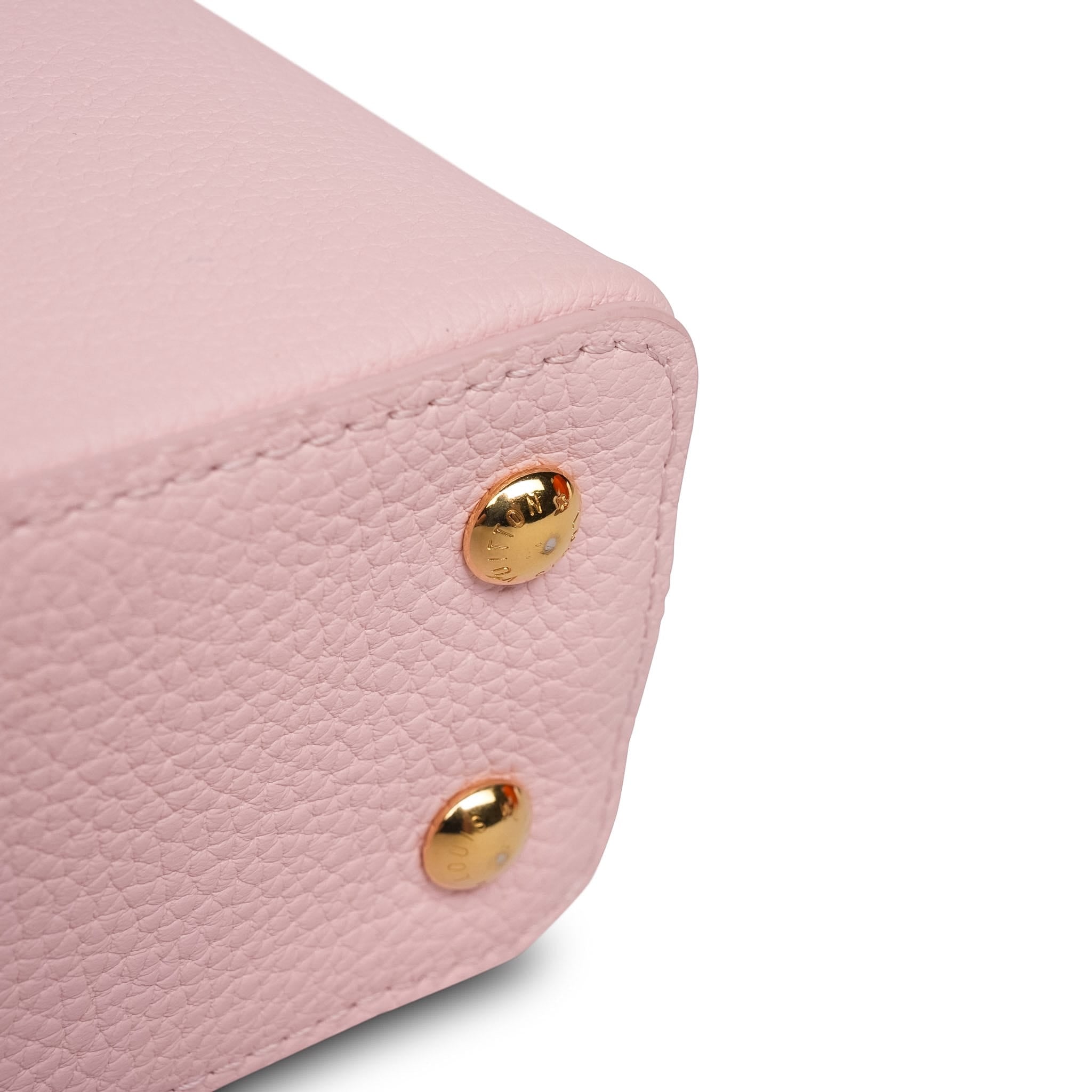 Louis Vuitton Bubble Gum/Banane Taurillon Mini Capucines (Copy)