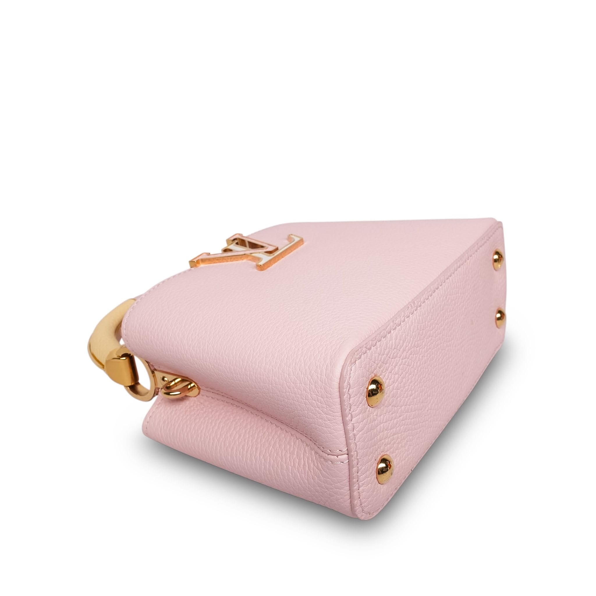 Louis Vuitton Bubble Gum/Banane Taurillon Mini Capucines (Copy)