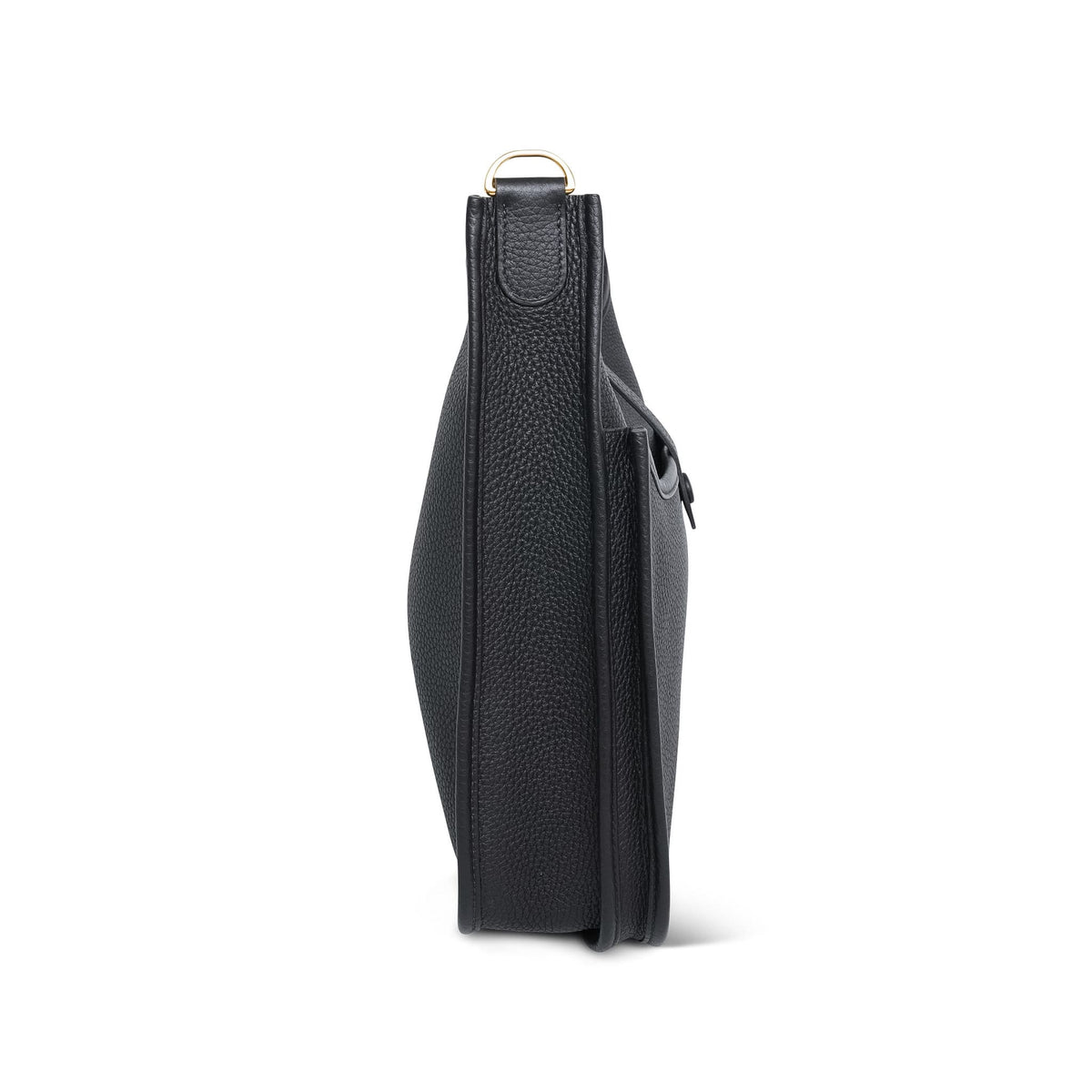 Evelyne Pocket 29 Black Clemence Gold Plated D Stamp