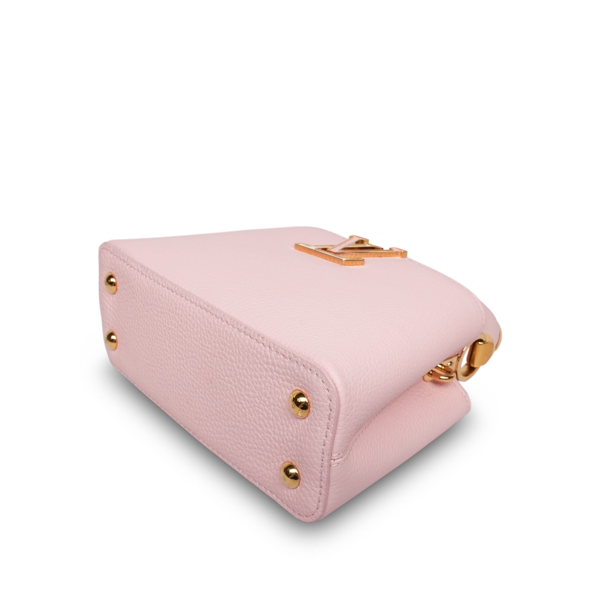 Louis Vuitton Bubble Gum/Banane Taurillon Mini Capucines (Copy)
