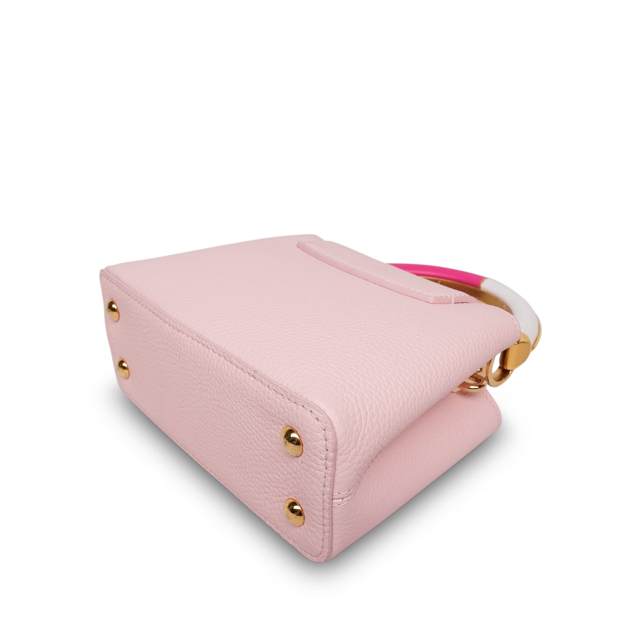 Louis Vuitton Bubble Gum/Banane Taurillon Mini Capucines (Copy)