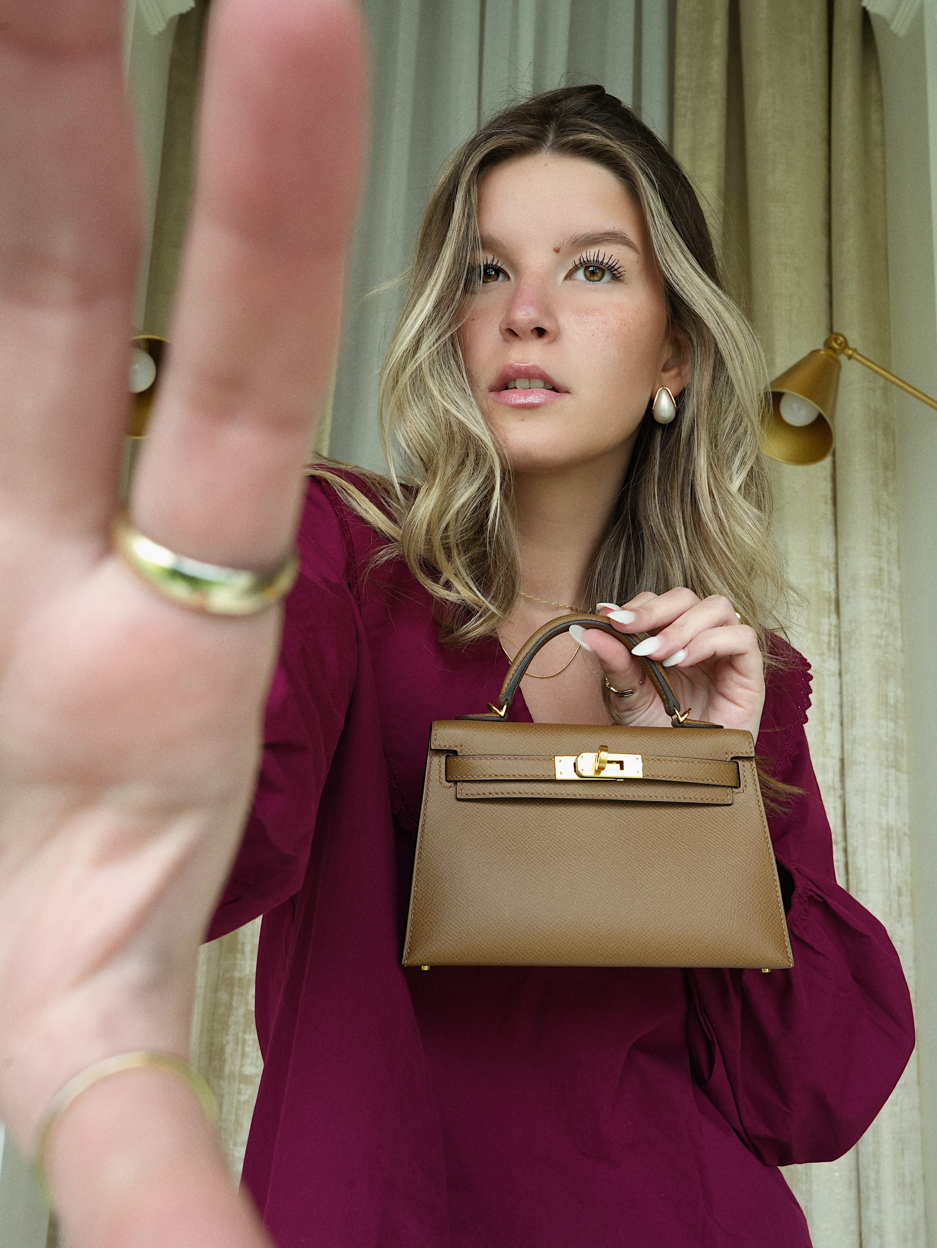 Mini Kelly Sellier Alezan Veau Epsom Gold Plated Z Stamp – REDELUXE