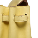 Product image 18 of 22: Birkin 25 Jaune Poussin Swift Palladium Plated T Stamp