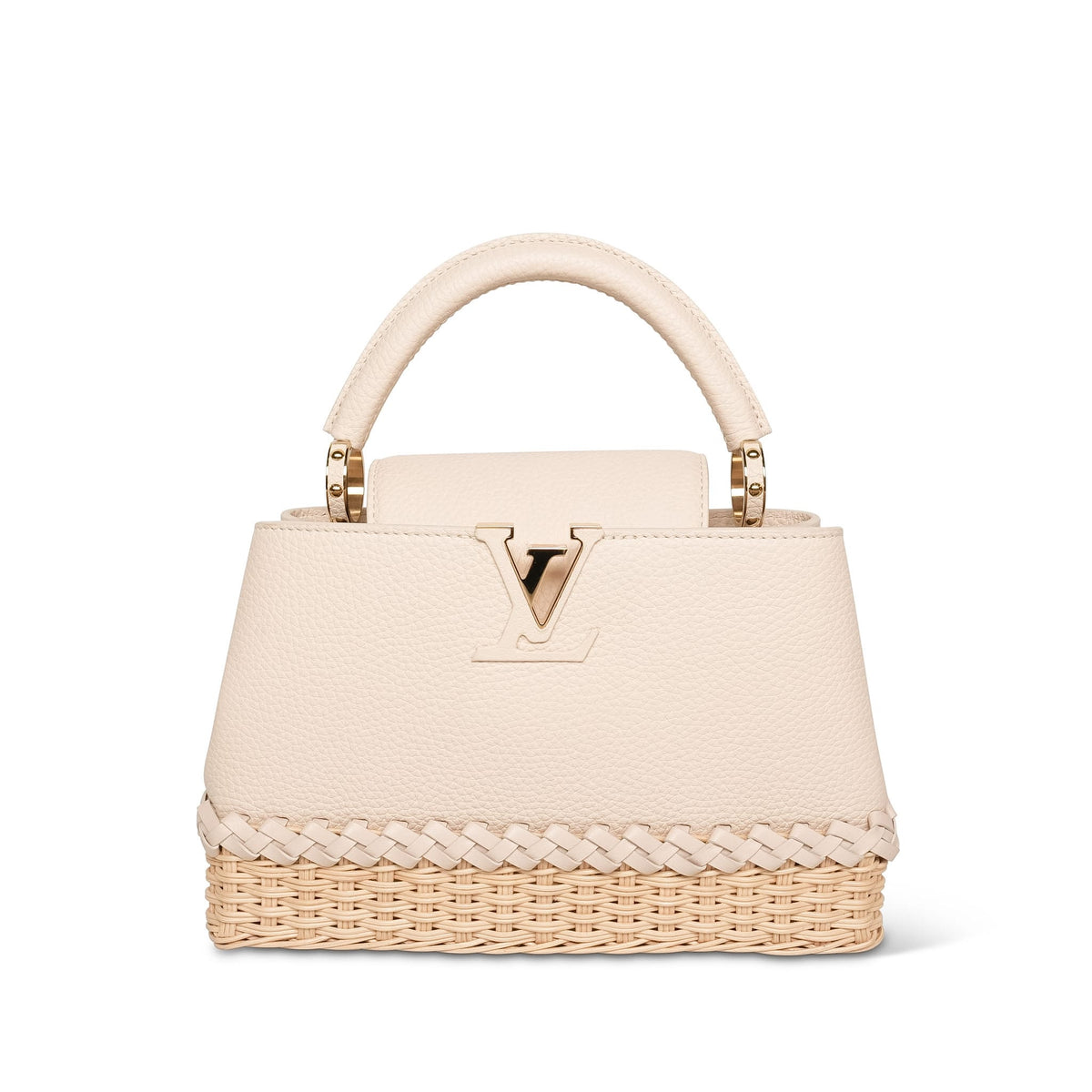 Louis Vuitton Vanilla Taurillon/ Rattan Capucines BB