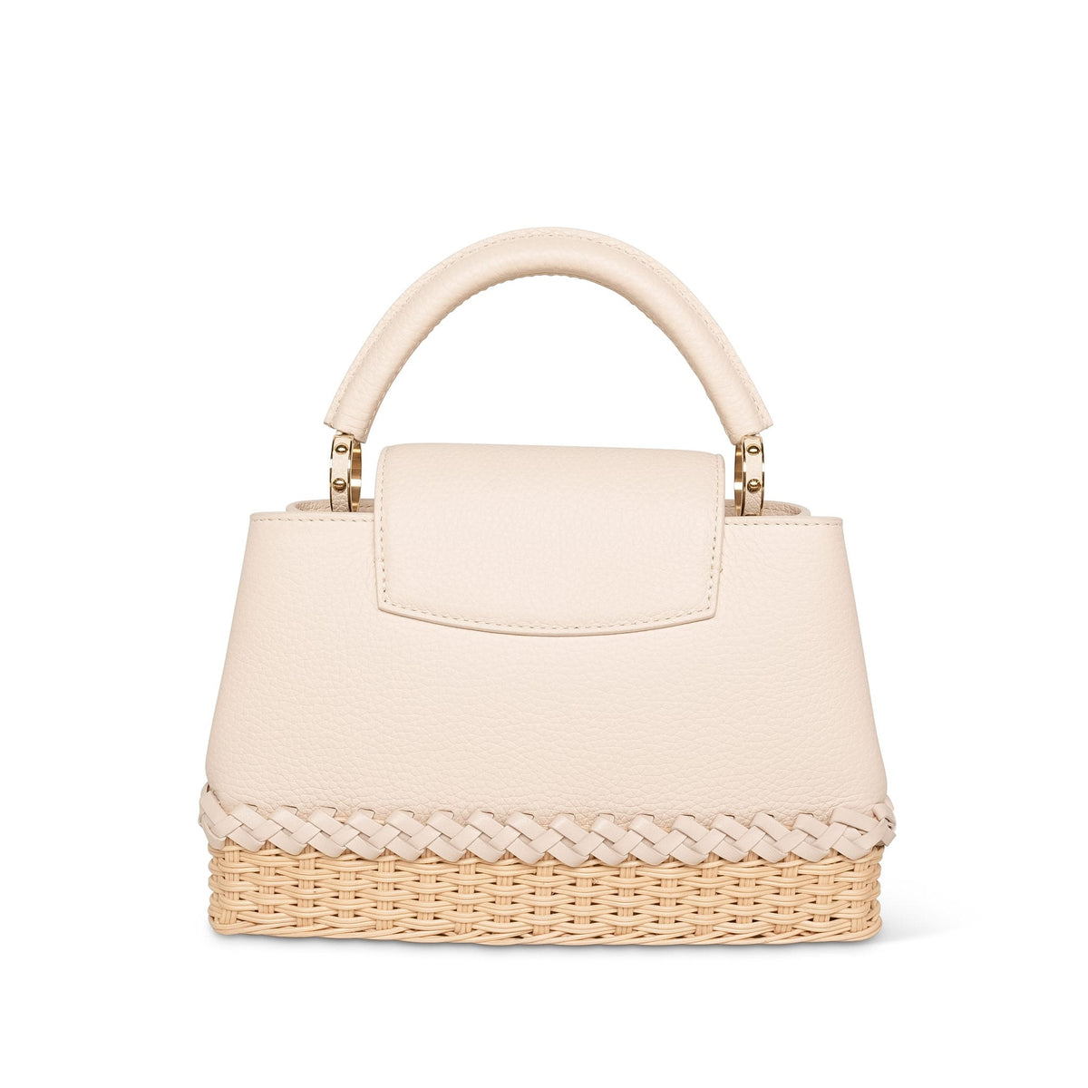 Louis Vuitton Vanilla Taurillon/ Rattan Capucines BB