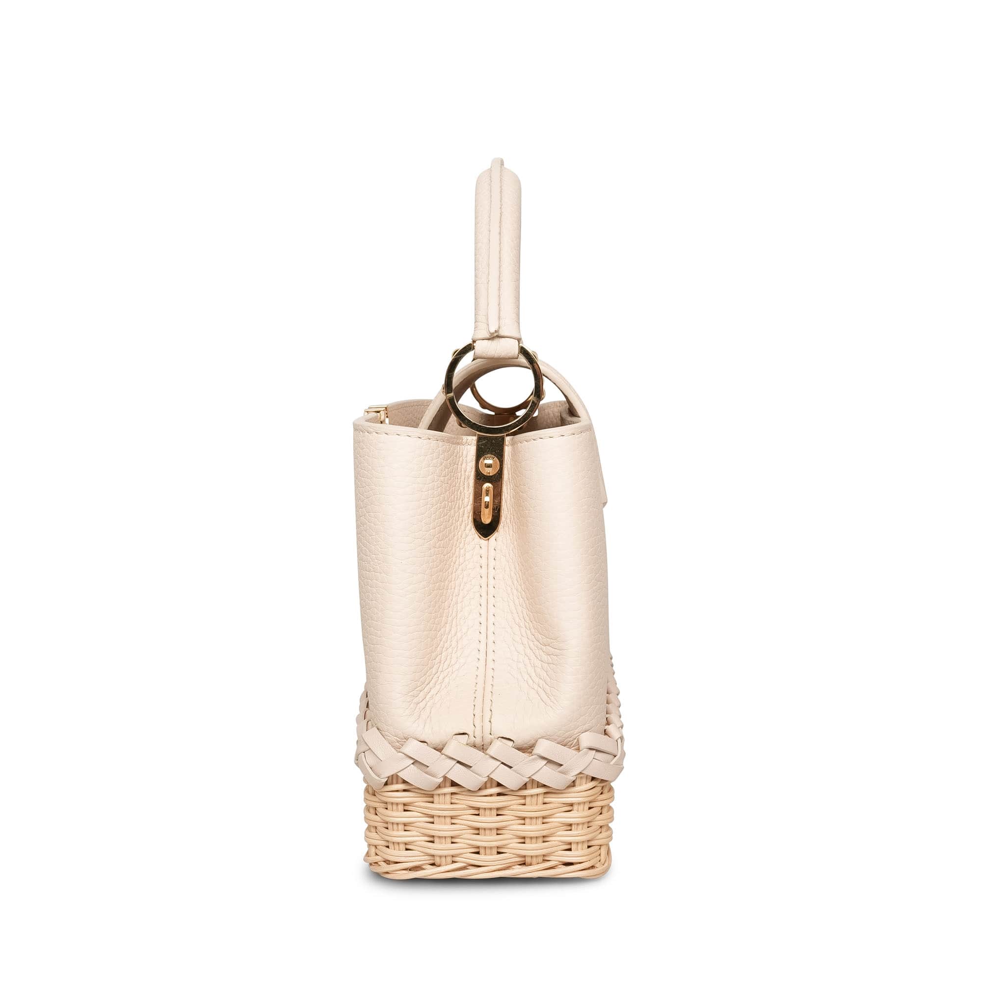 Product image 3 of 16: Louis Vuitton Vanilla Taurillon/ Rattan Capucines BB