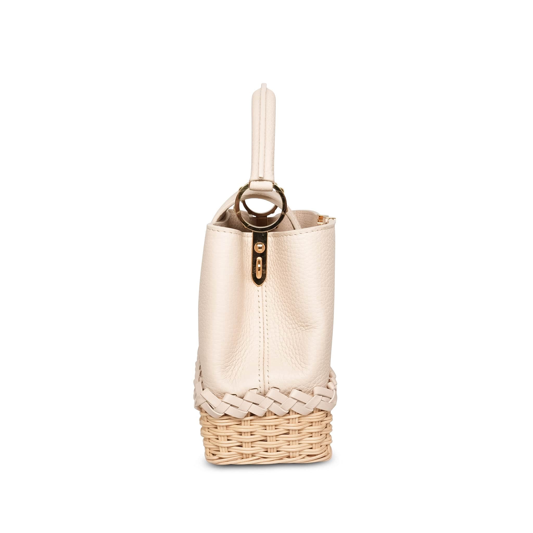 Product image 6 of 16: Louis Vuitton Vanilla Taurillon/ Rattan Capucines BB