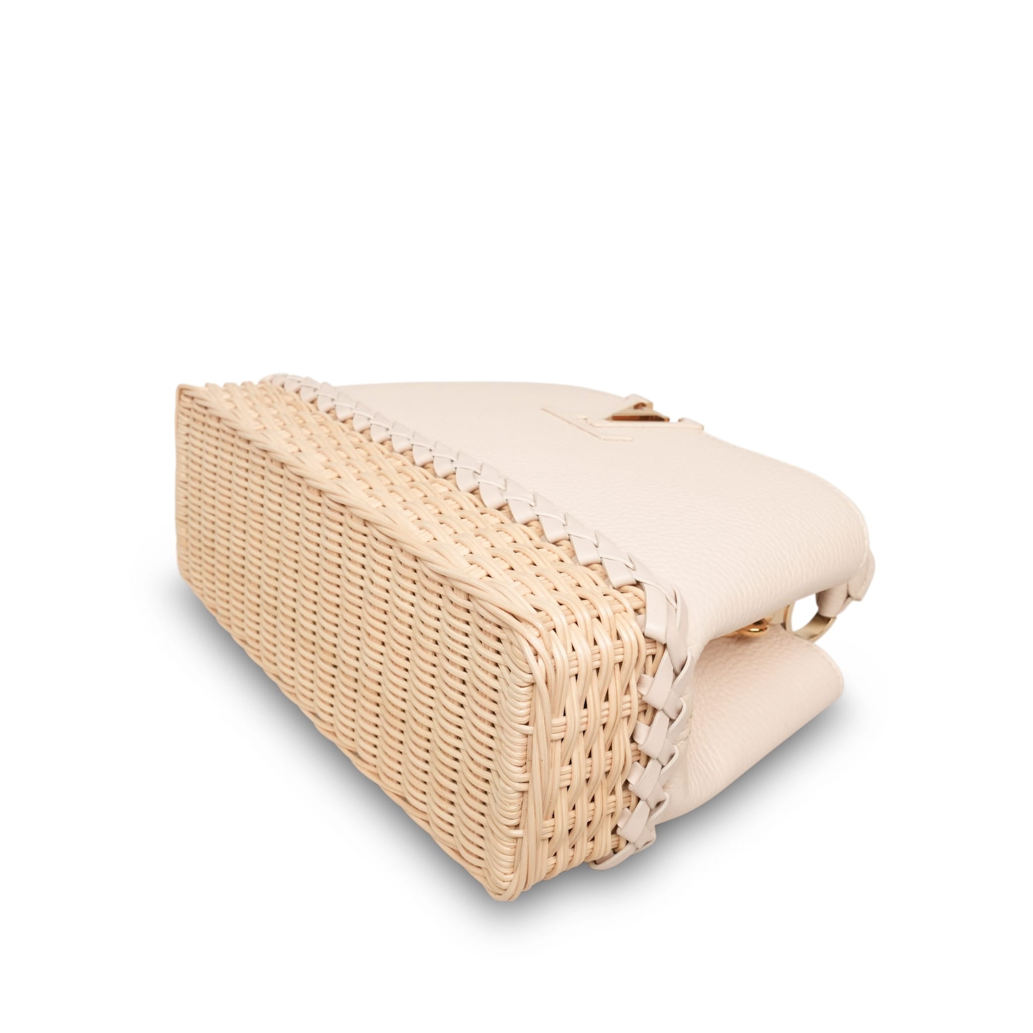 Product image 11 of 16: Louis Vuitton Vanilla Taurillon/ Rattan Capucines BB