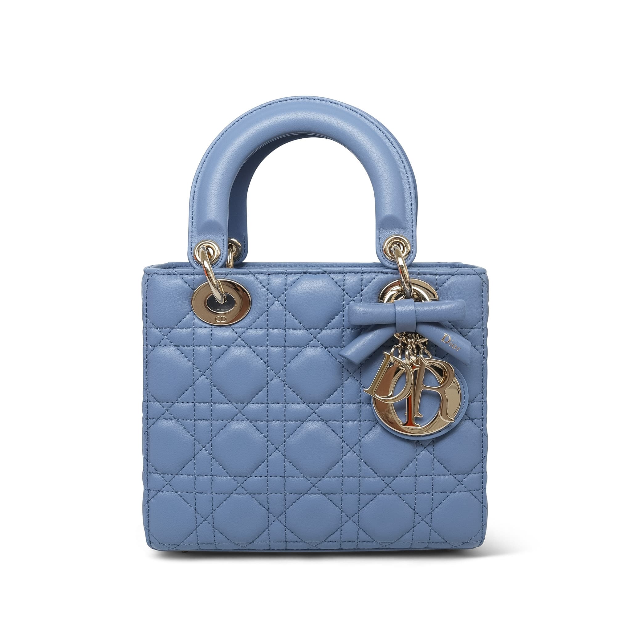 Product image 1 of 15: Dior Dark Blue Cannage Lambskin Lady Dior Small