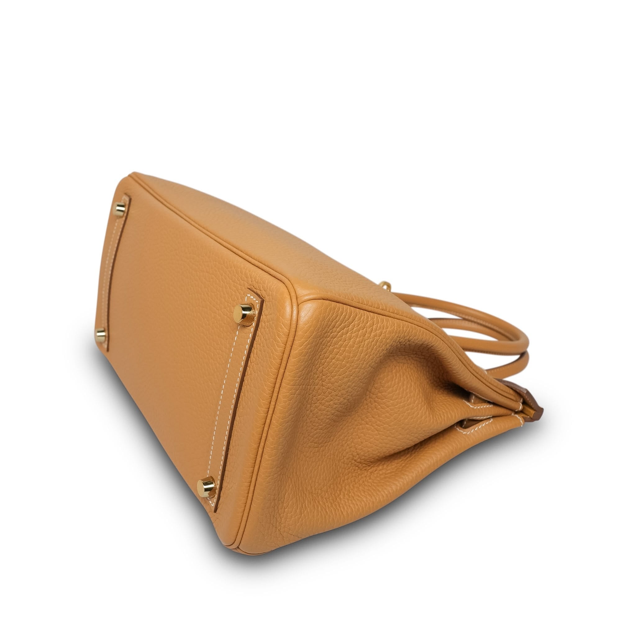 Product image 11 of 14: Birkin 30 Natural Sable Togo Gold Plated T Stamp