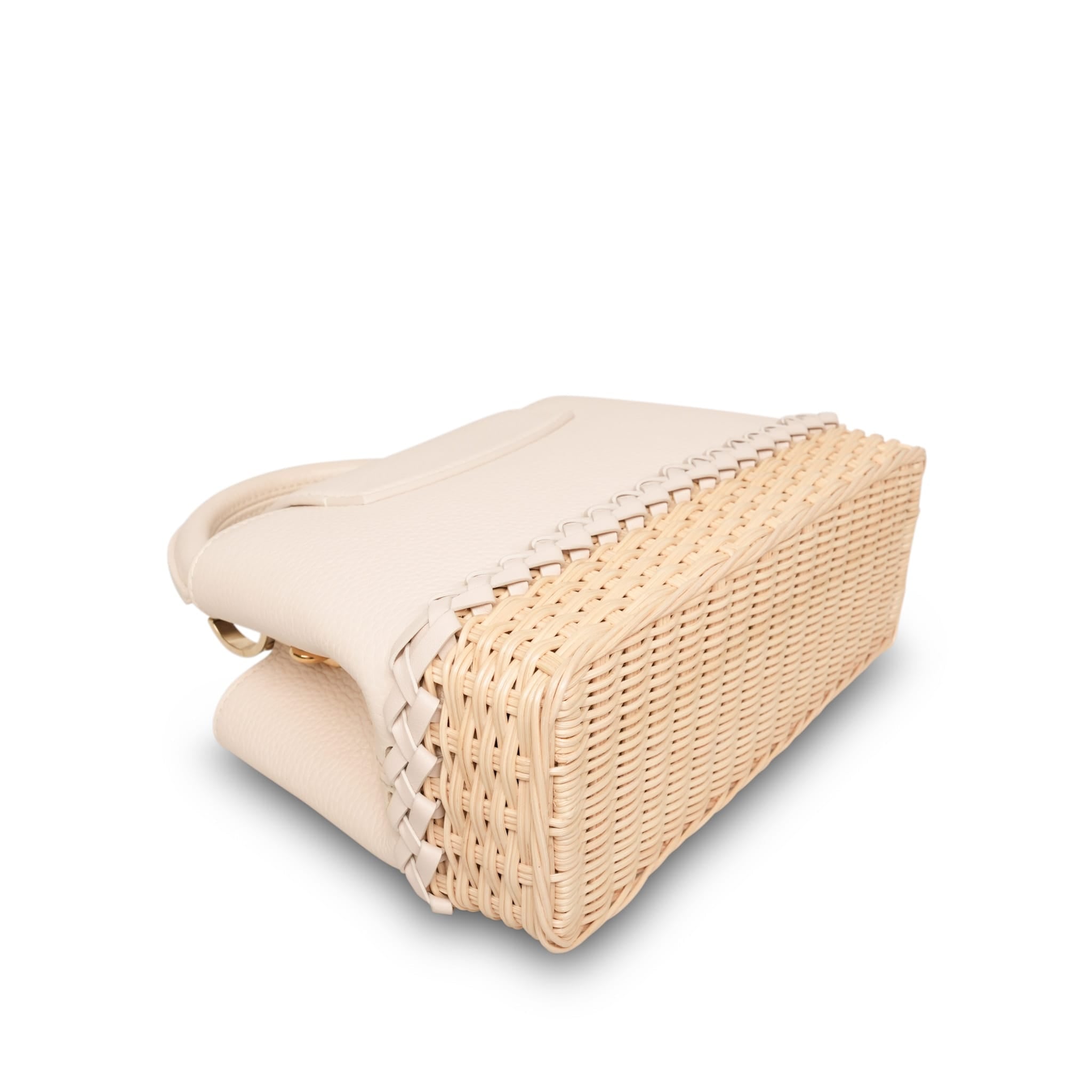Product image 12 of 16: Louis Vuitton Vanilla Taurillon/ Rattan Capucines BB