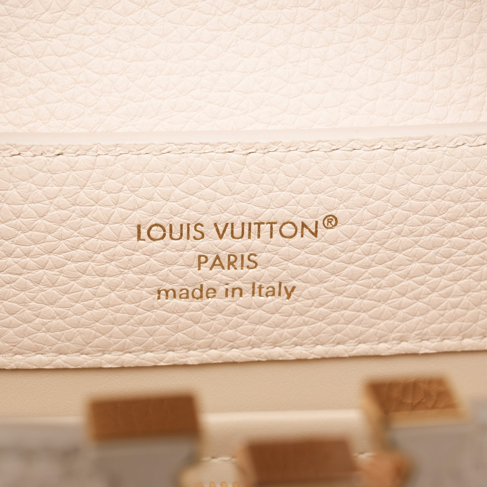 Product image 15 of 16: Louis Vuitton Vanilla Taurillon/ Rattan Capucines BB