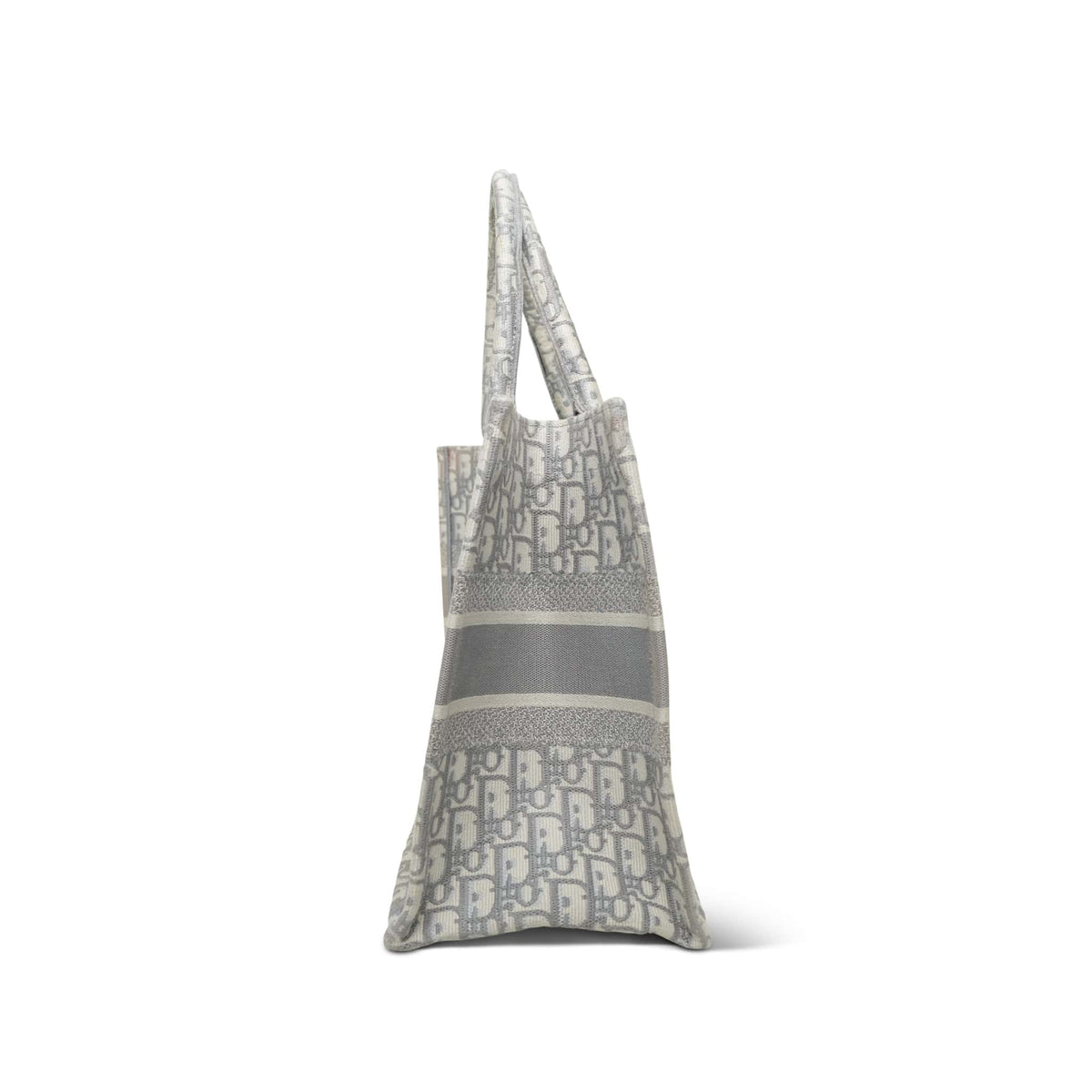 Dior Canvas Book Tote Grey Oblique Small