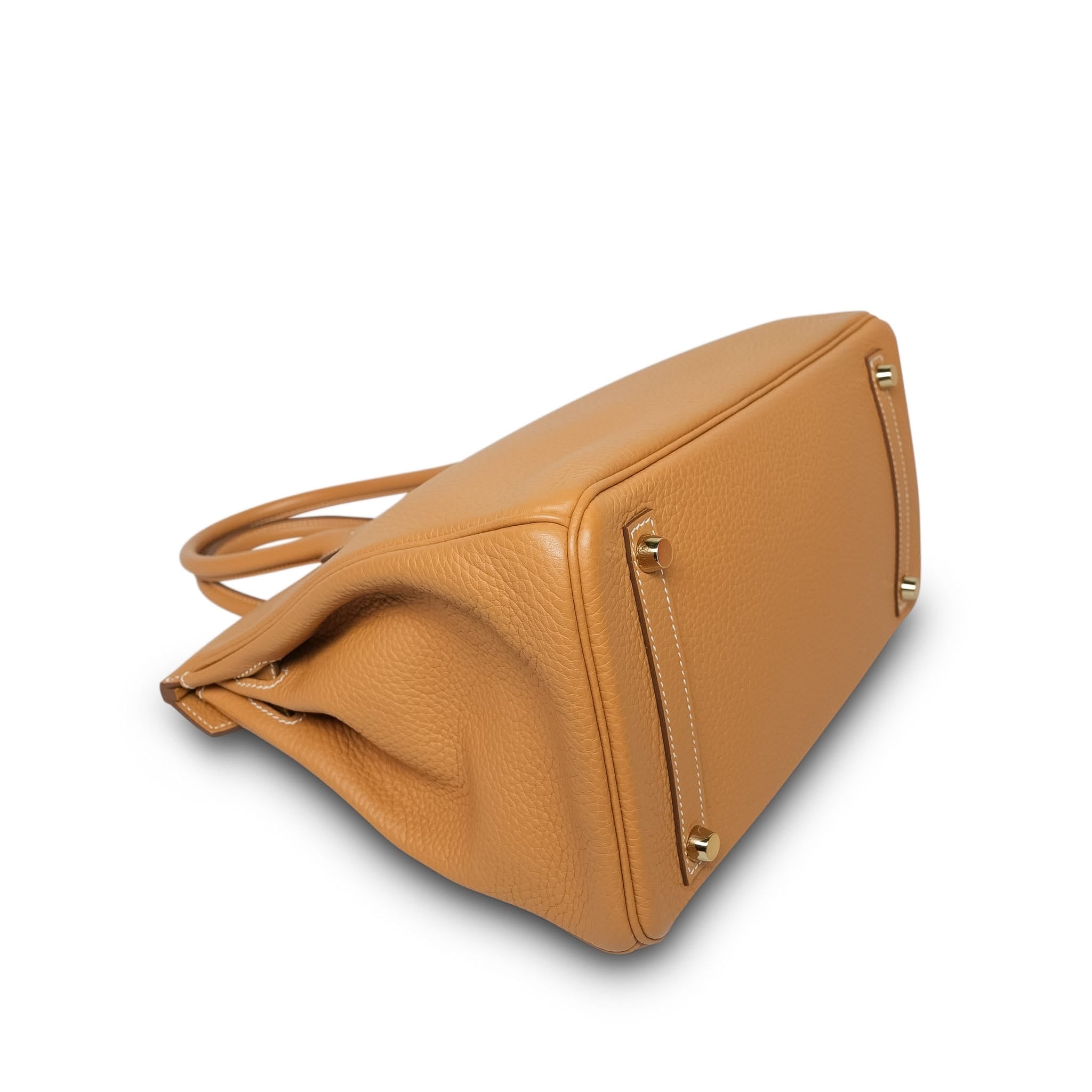 Product image 12 of 14: Birkin 30 Natural Sable Togo Gold Plated T Stamp