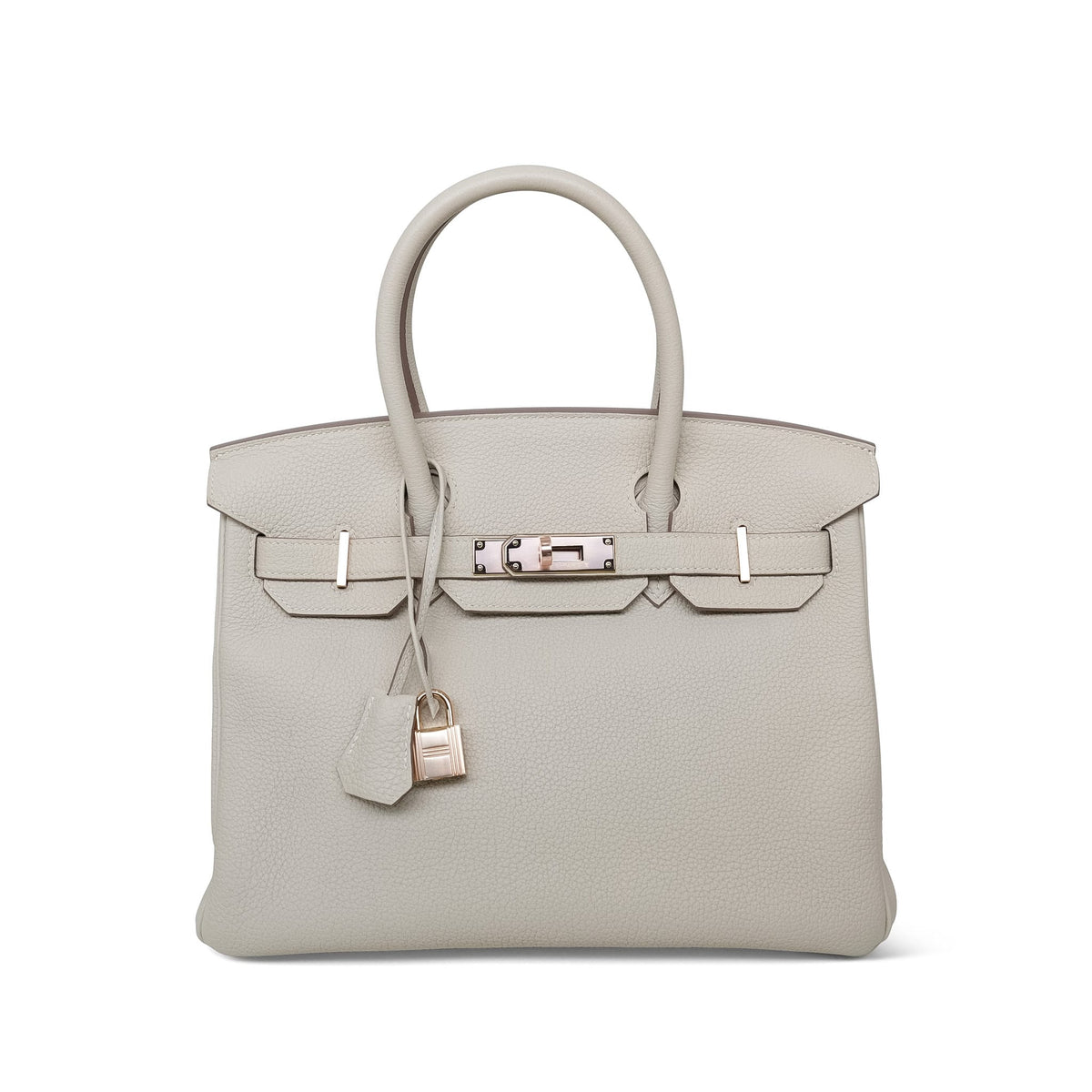 Birkin 30 Craie Veau Togo Rose Gold Plated Z Stamp