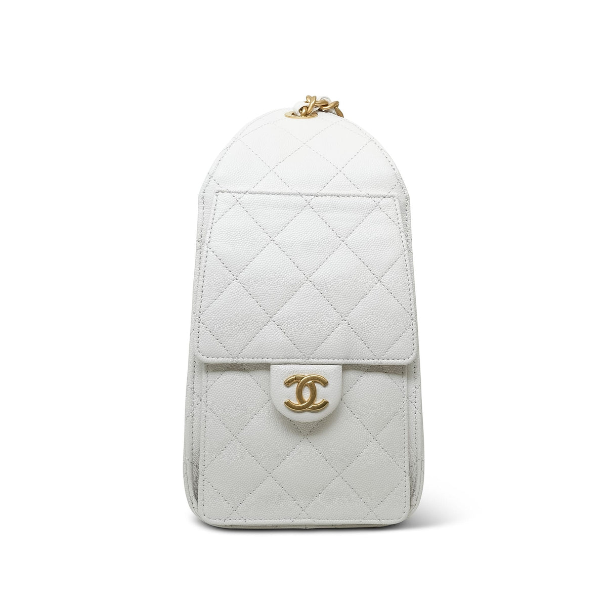 White Caviar Quilted 25 Hobo Bag Small AGHW