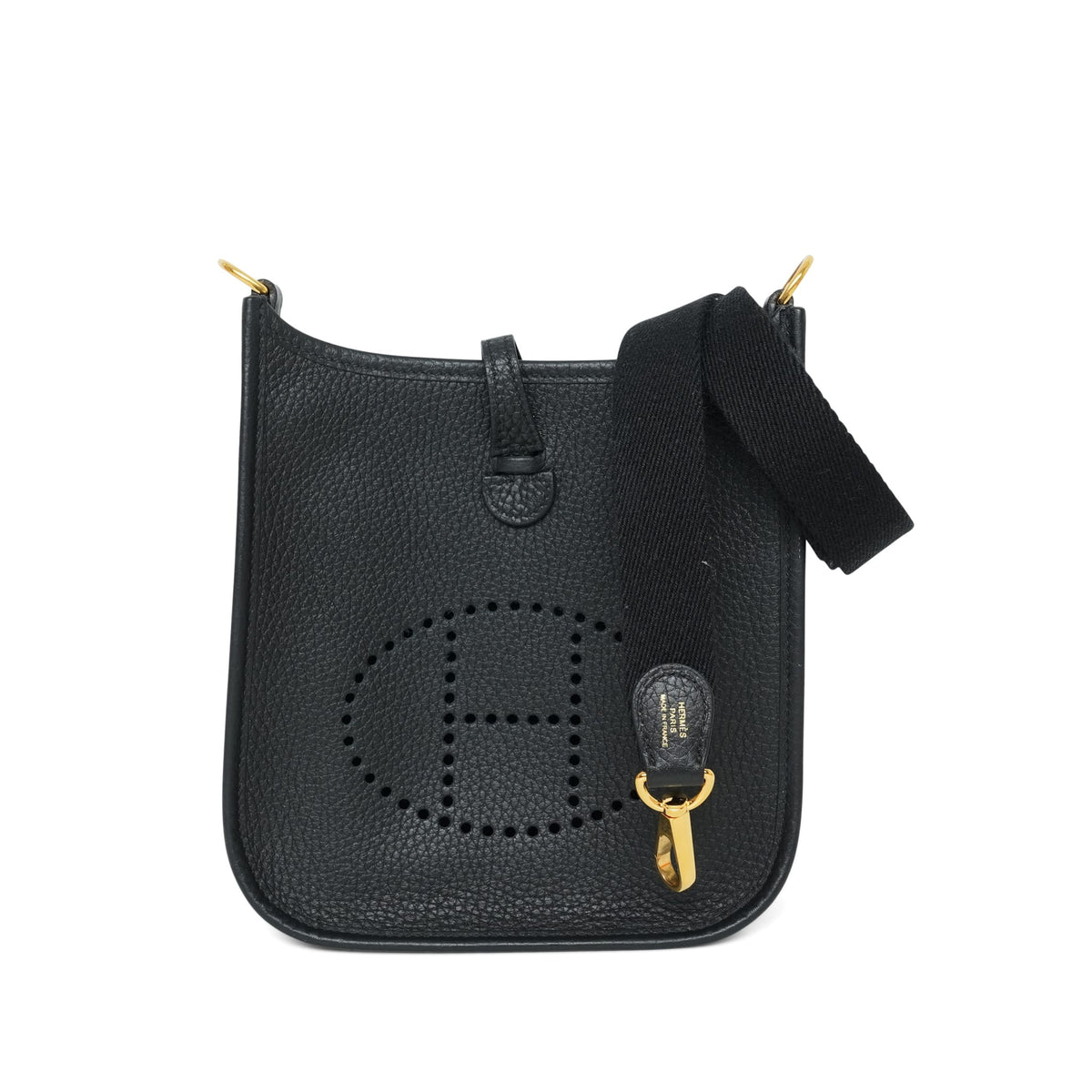 Evelyne 16 TPM Black Clemence Gold Plated B Stamp