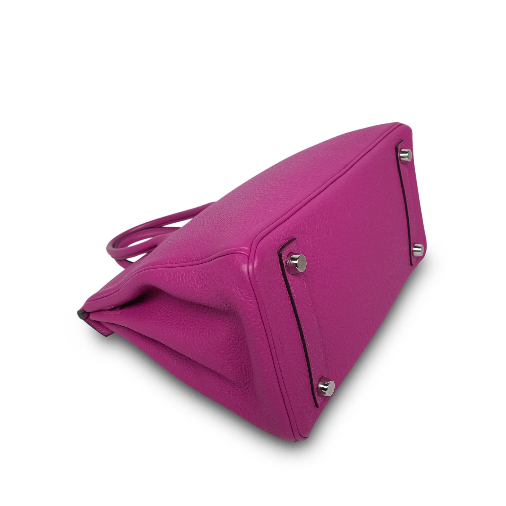 Product image 14 of 26: Birkin 25 Rose Pourpre Veau Togo Palladium Plated C Stamp