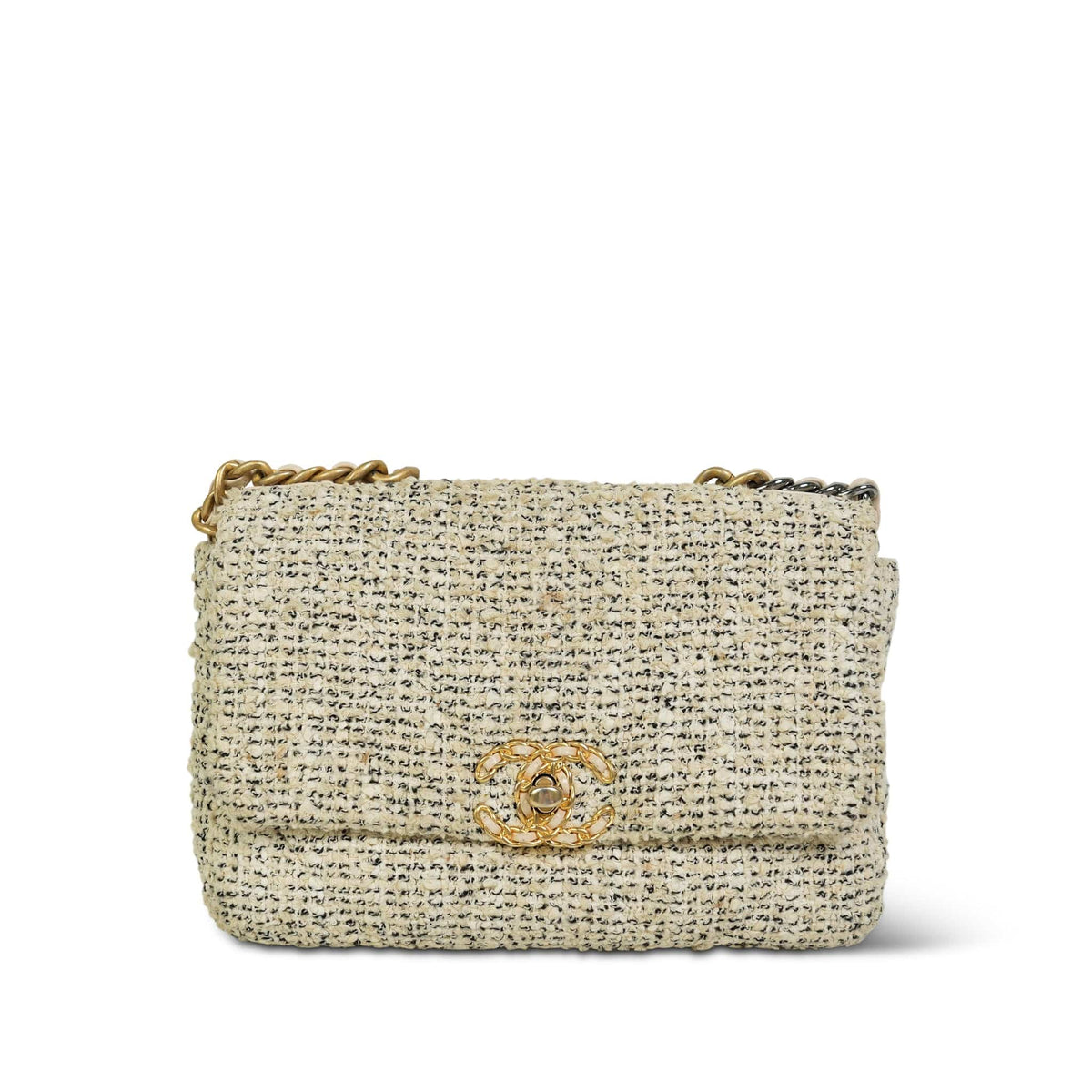 21S Oreo Tweed Quilted 19 Flap Small MHW