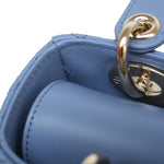Product image 13 of 15: Dior Dark Blue Cannage Lambskin Lady Dior Small