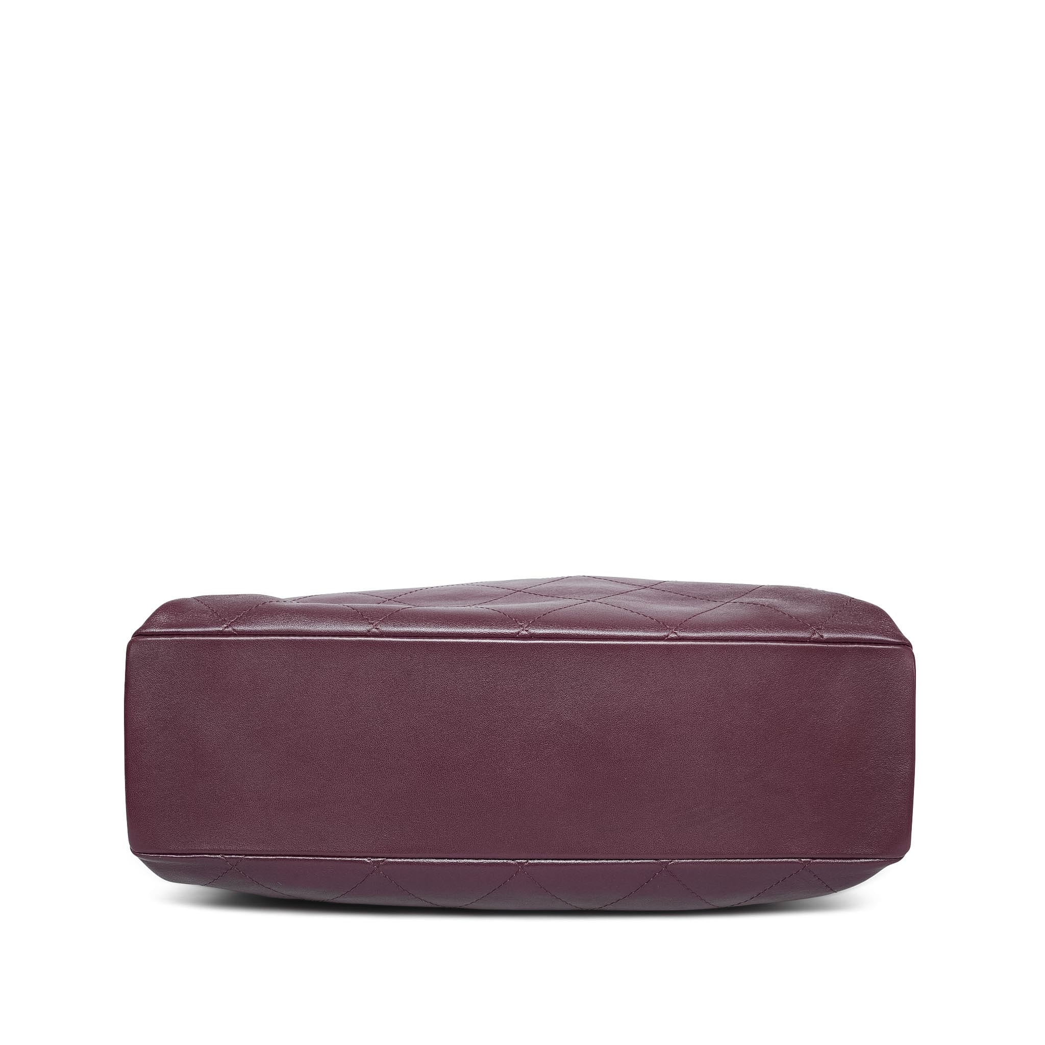 Product image 5 of 22: 26P Dark Burgundy Lambskin Quilted Maxi Hobo Shoulder Bag LGHW