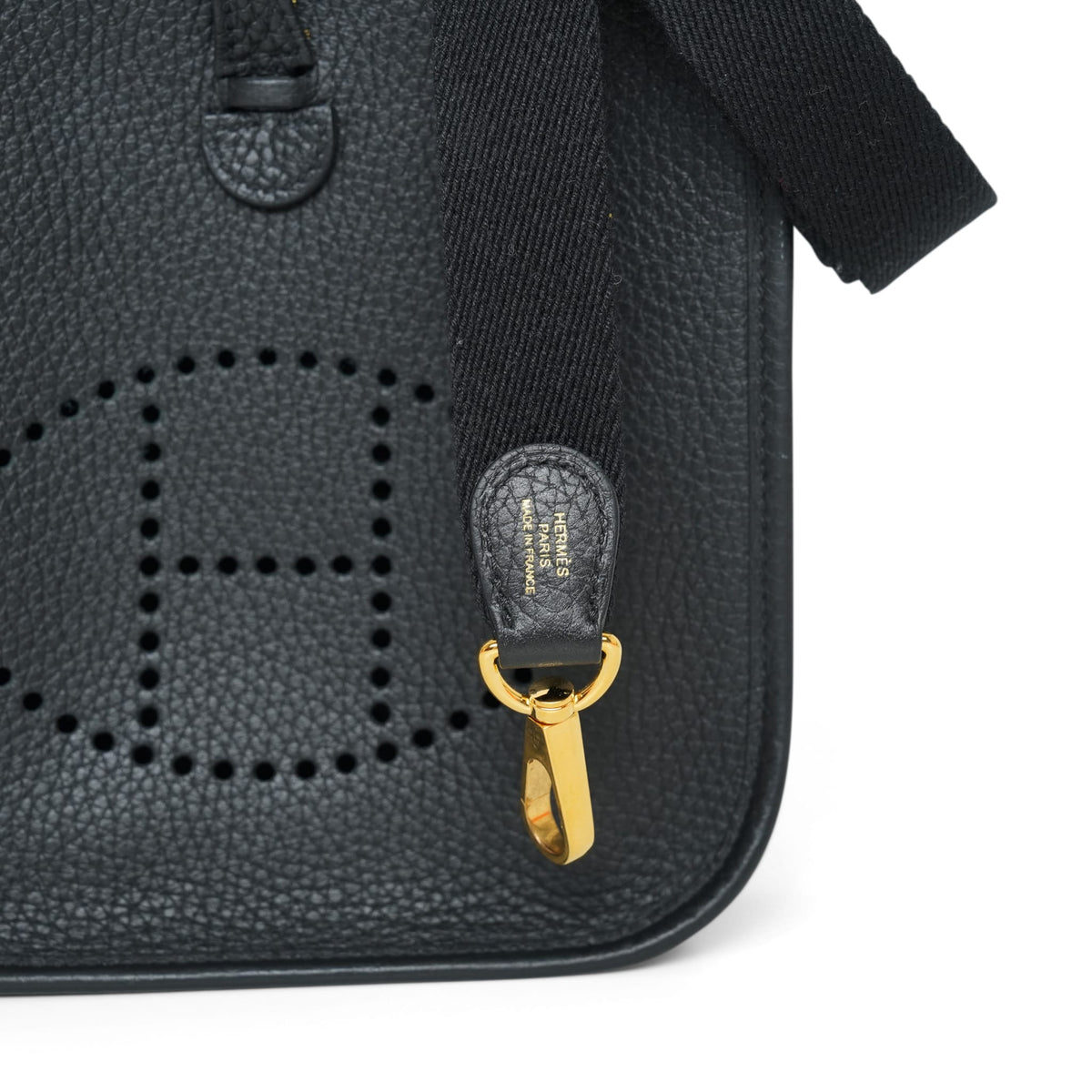 Evelyne 16 TPM Black Clemence Gold Plated B Stamp