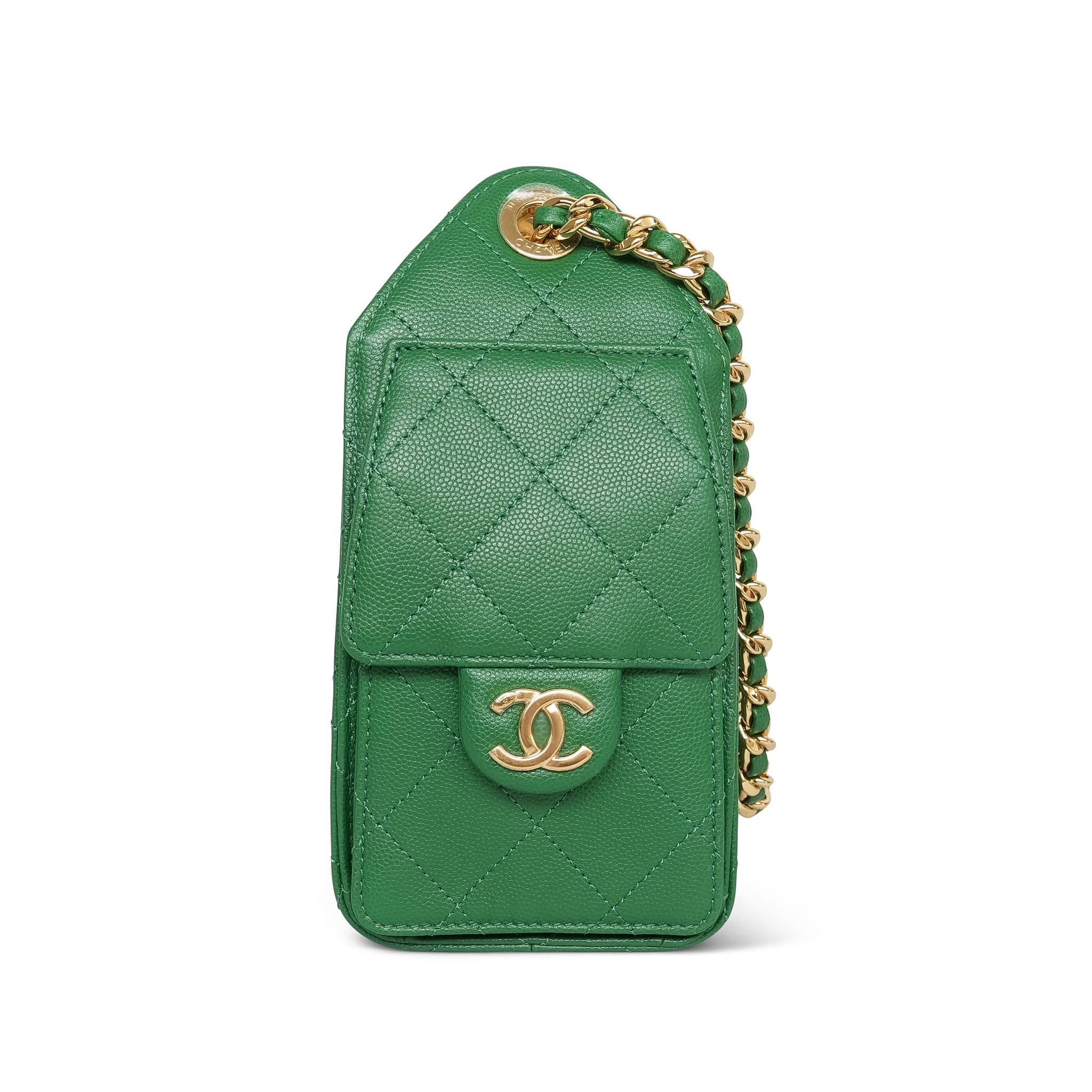 Product image 4 of 19: Green Caviar Quilted 25 Hobo Bag Mini Gold Hardware
