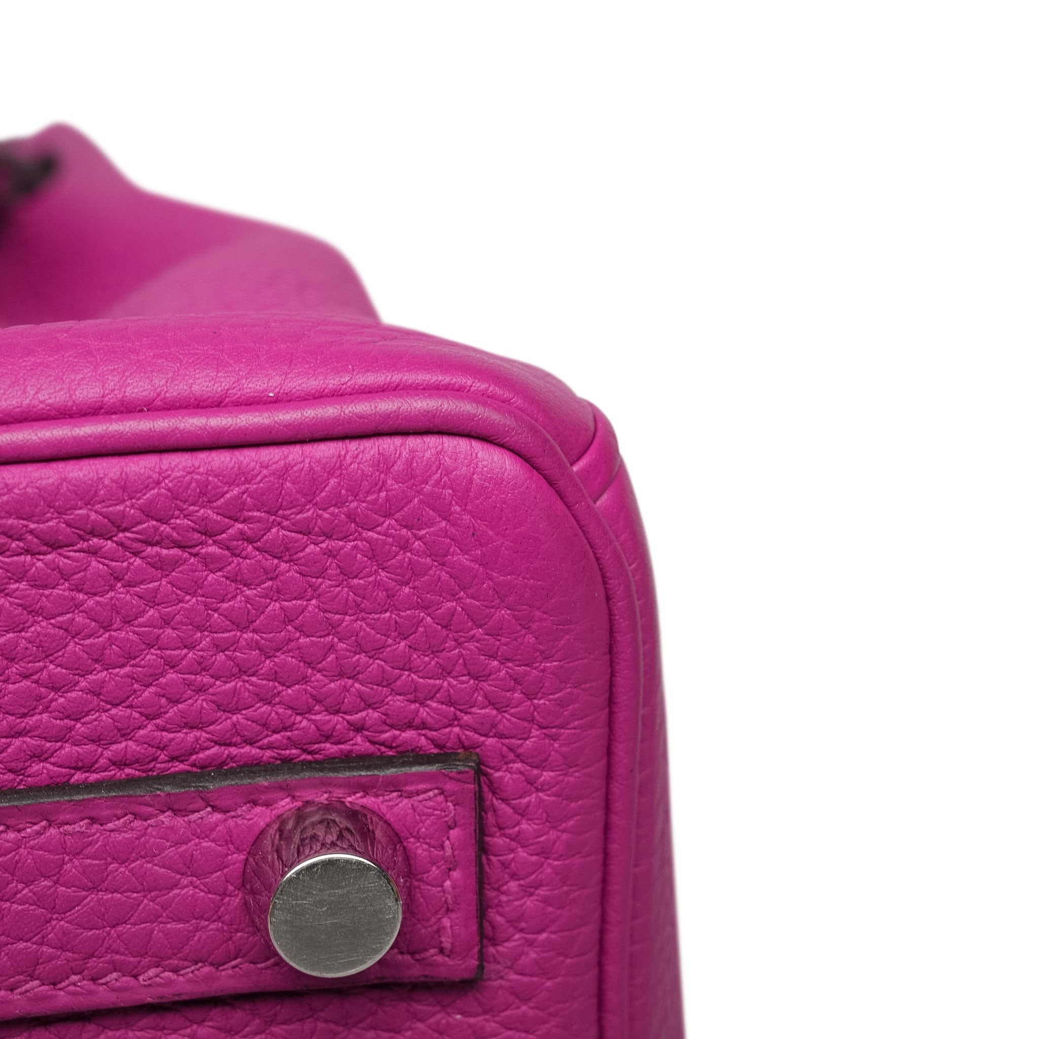Product image 18 of 26: Birkin 25 Rose Pourpre Veau Togo Palladium Plated C Stamp