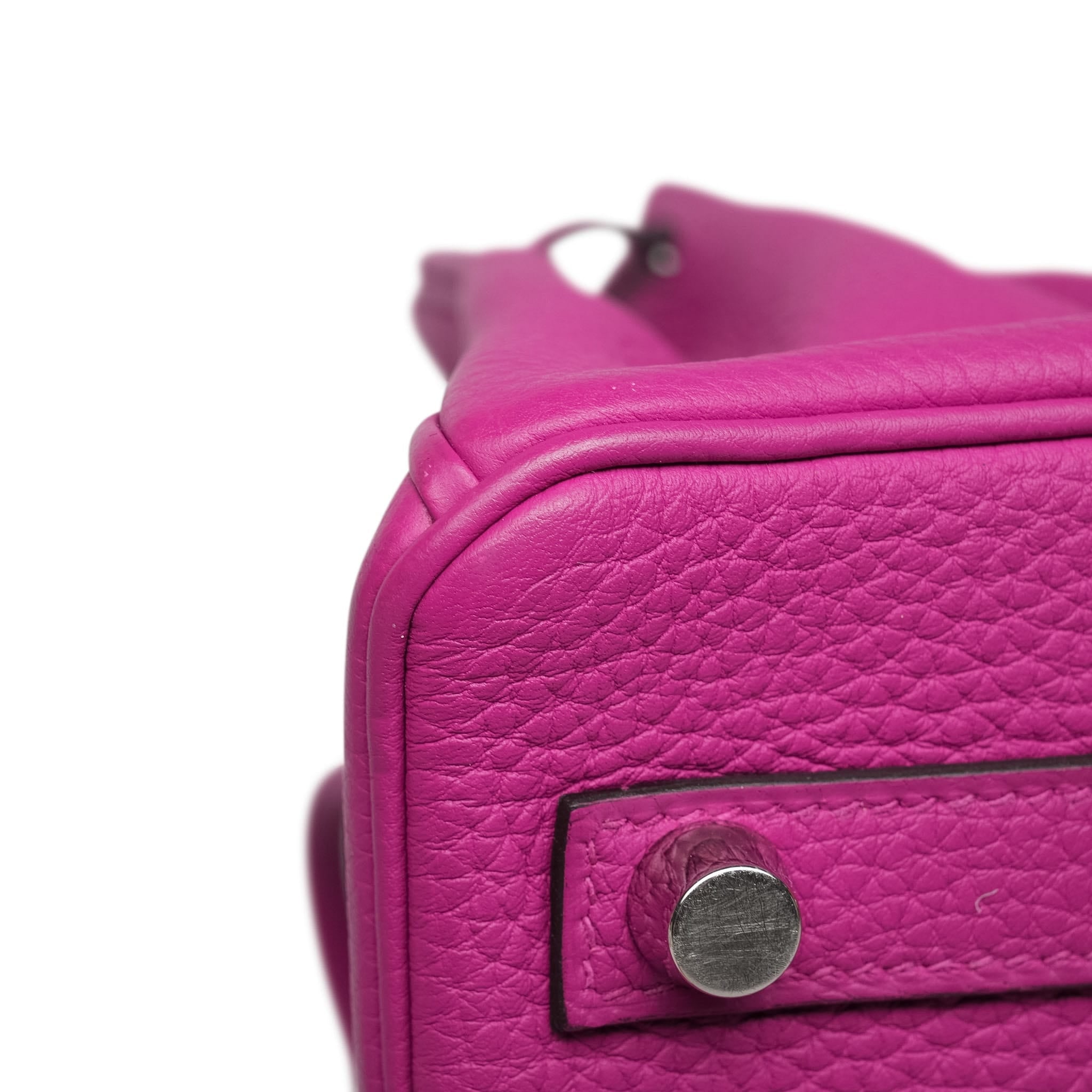 Product image 19 of 26: Birkin 25 Rose Pourpre Veau Togo Palladium Plated C Stamp