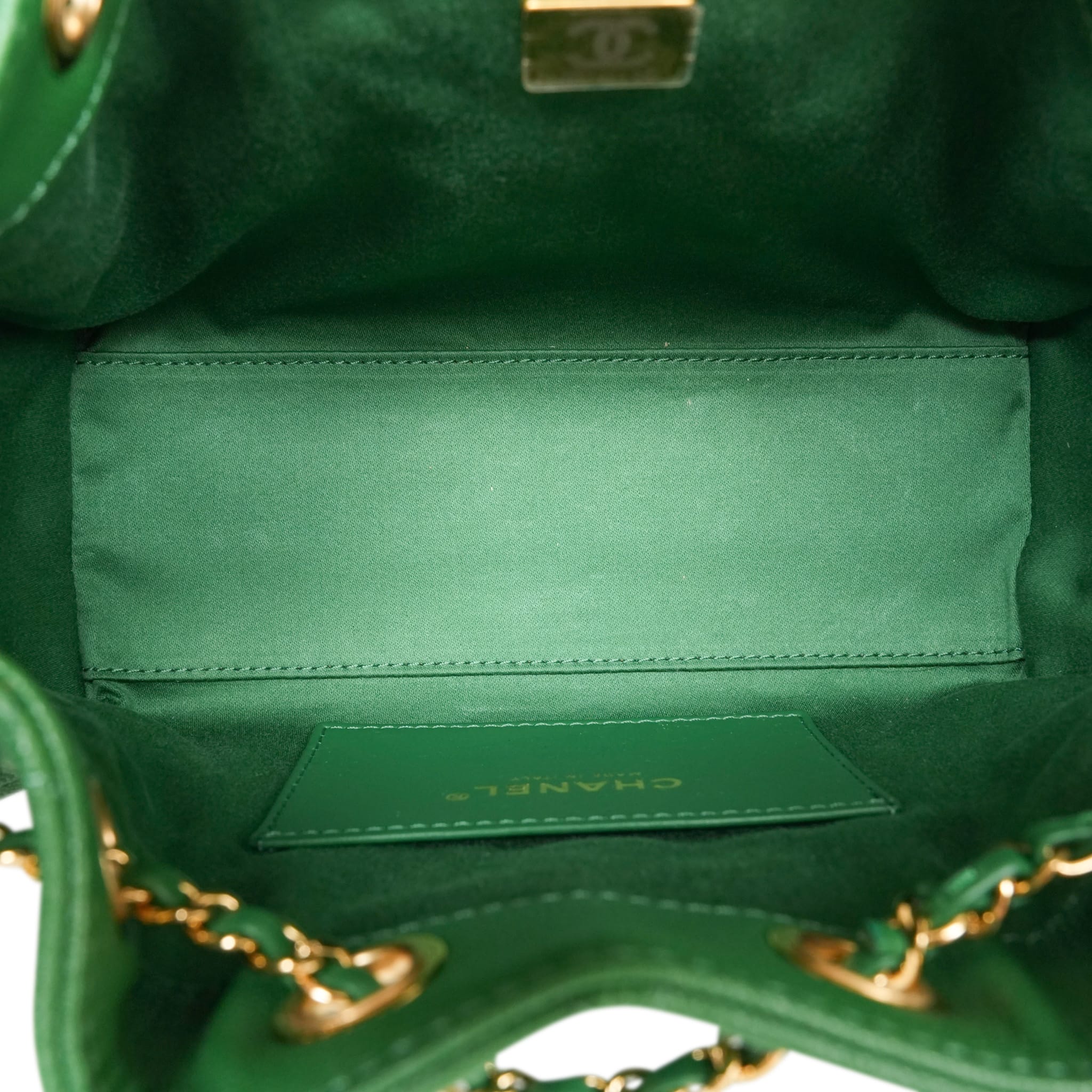 Product image 15 of 19: Green Caviar Quilted 25 Hobo Bag Mini Gold Hardware