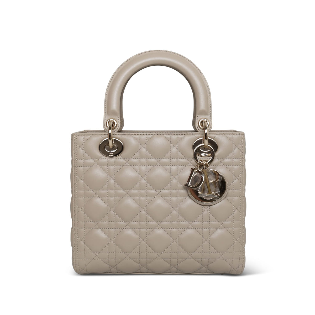 Dior Sable Cannage Lambskin Lady Dior Bag Medium