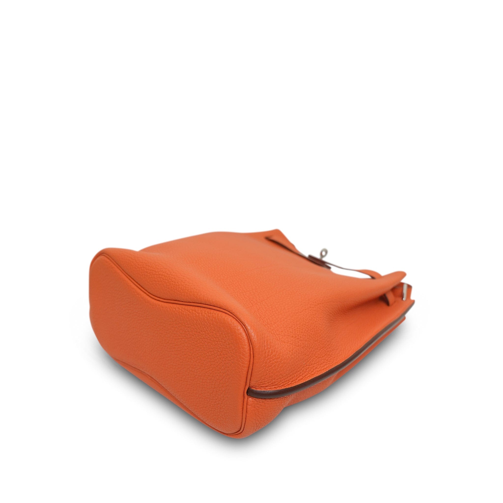 So Kelly 22 Orange Togo Palladium Plated L Square Stamp – REDELUXE