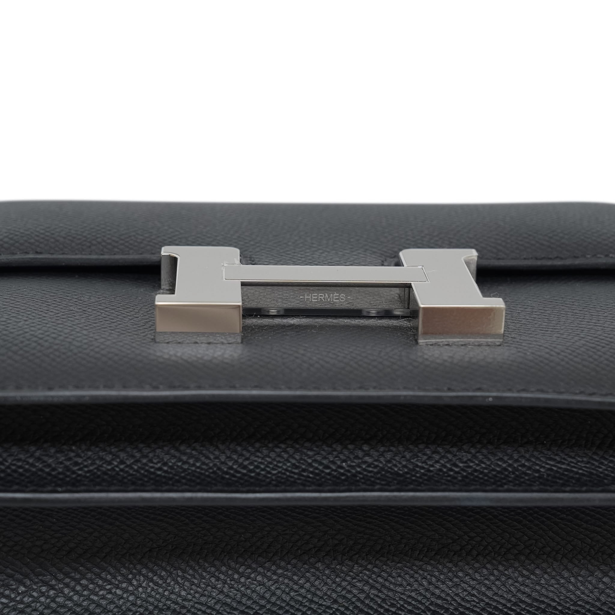 Product image 2 of 13: Constance 18 Black Epsom Palladium Plated K Stamp