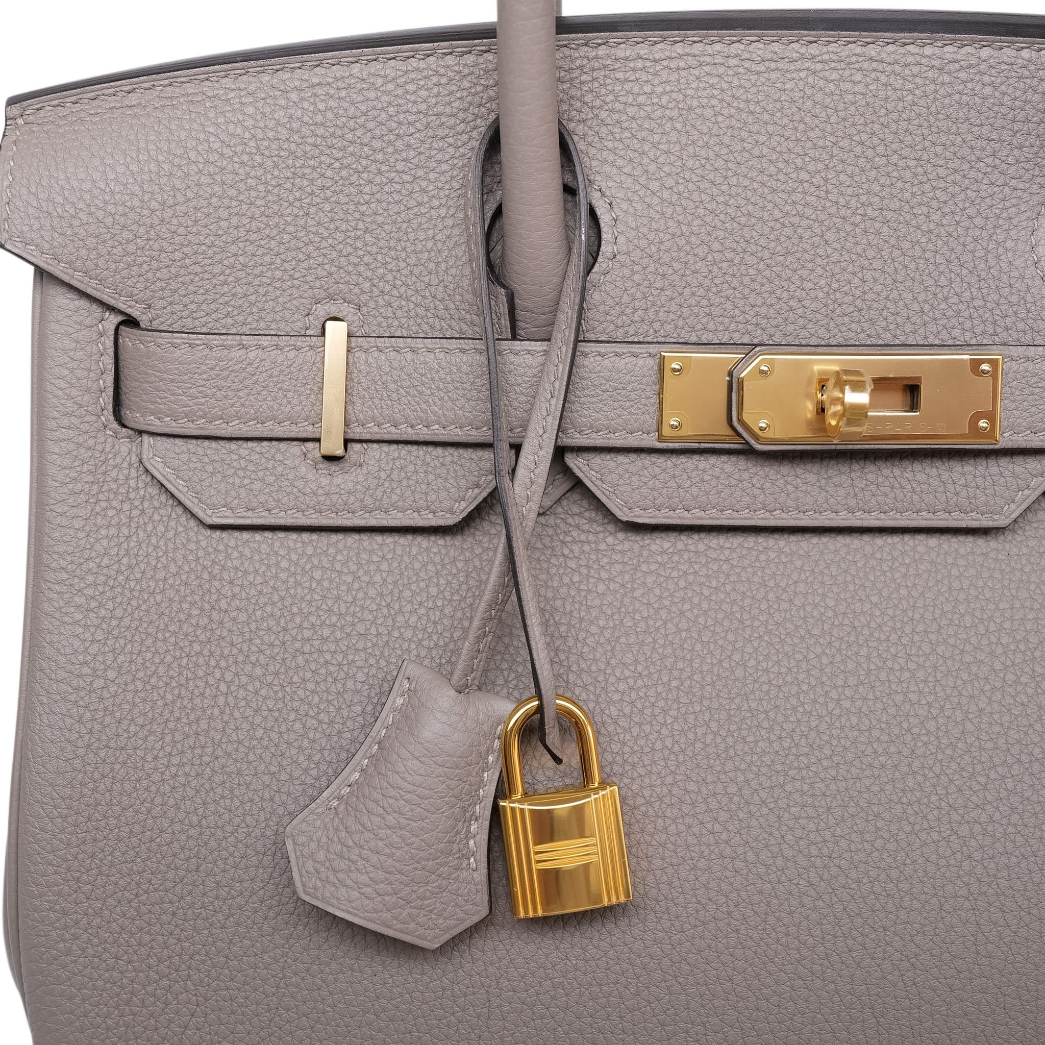Product image 5 of 14: Birkin 30 Gris Asphalte Togo Gold Plated C Stamp