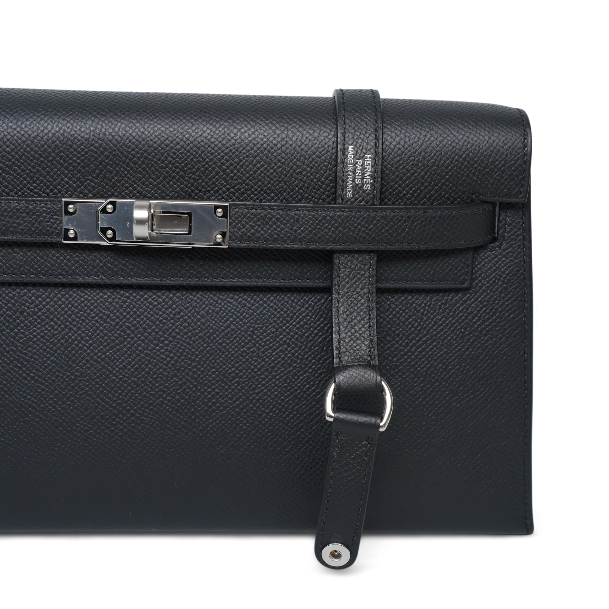 Product image 18 of 19: Kelly Elan Black Epsom Palladium Plated K Stamp