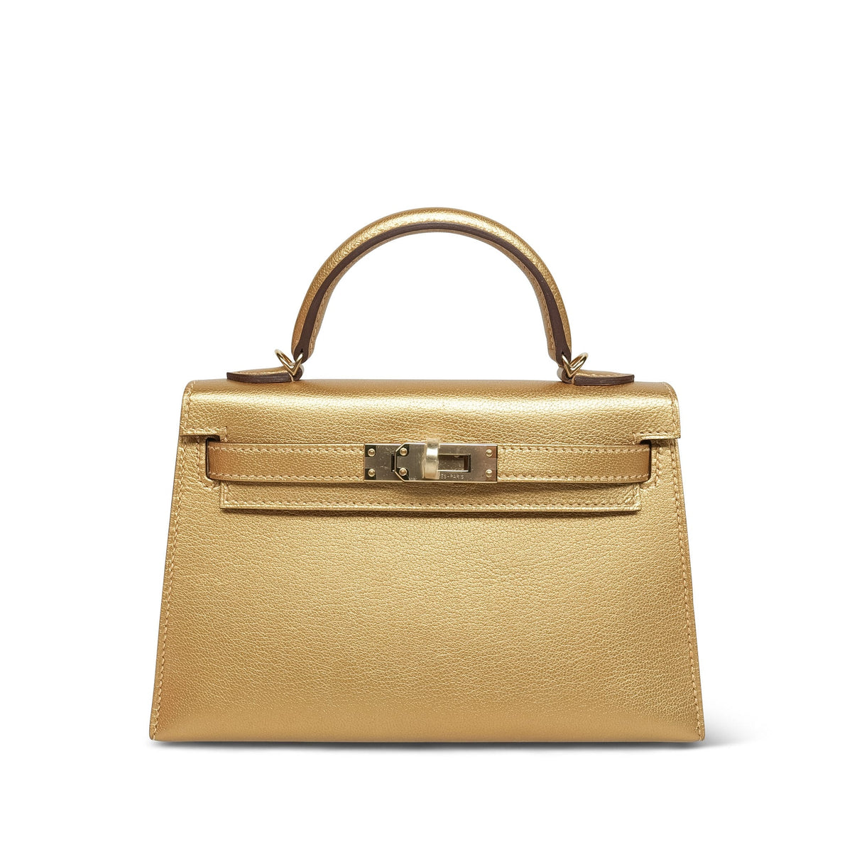 Kelly Sellier Mini Dore Chevre Chamkilight Permabrass Plated K Stamp