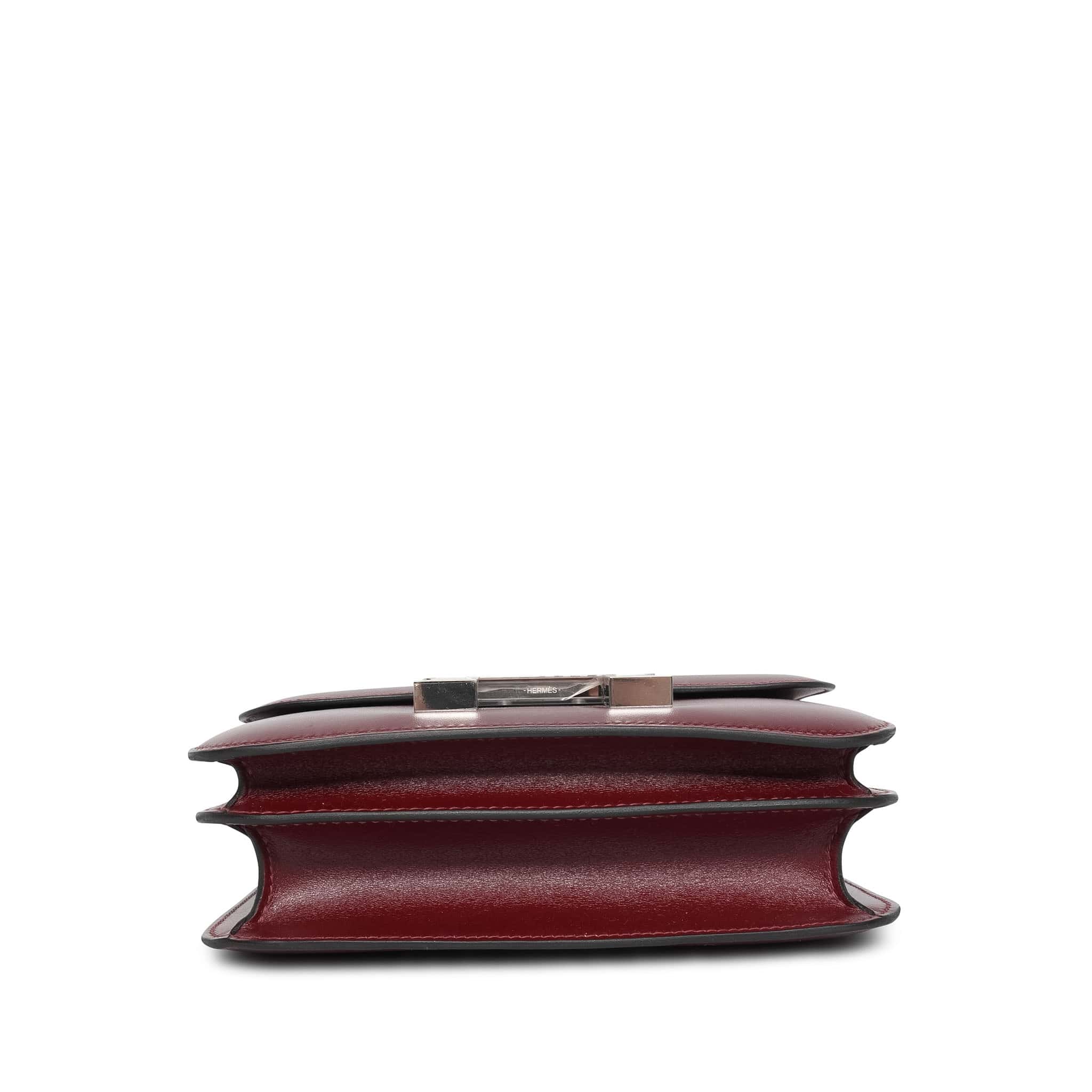 Product image 7 of 13: Constance 18 Rouge H Box Calfskin Palladium Plated K Stamp