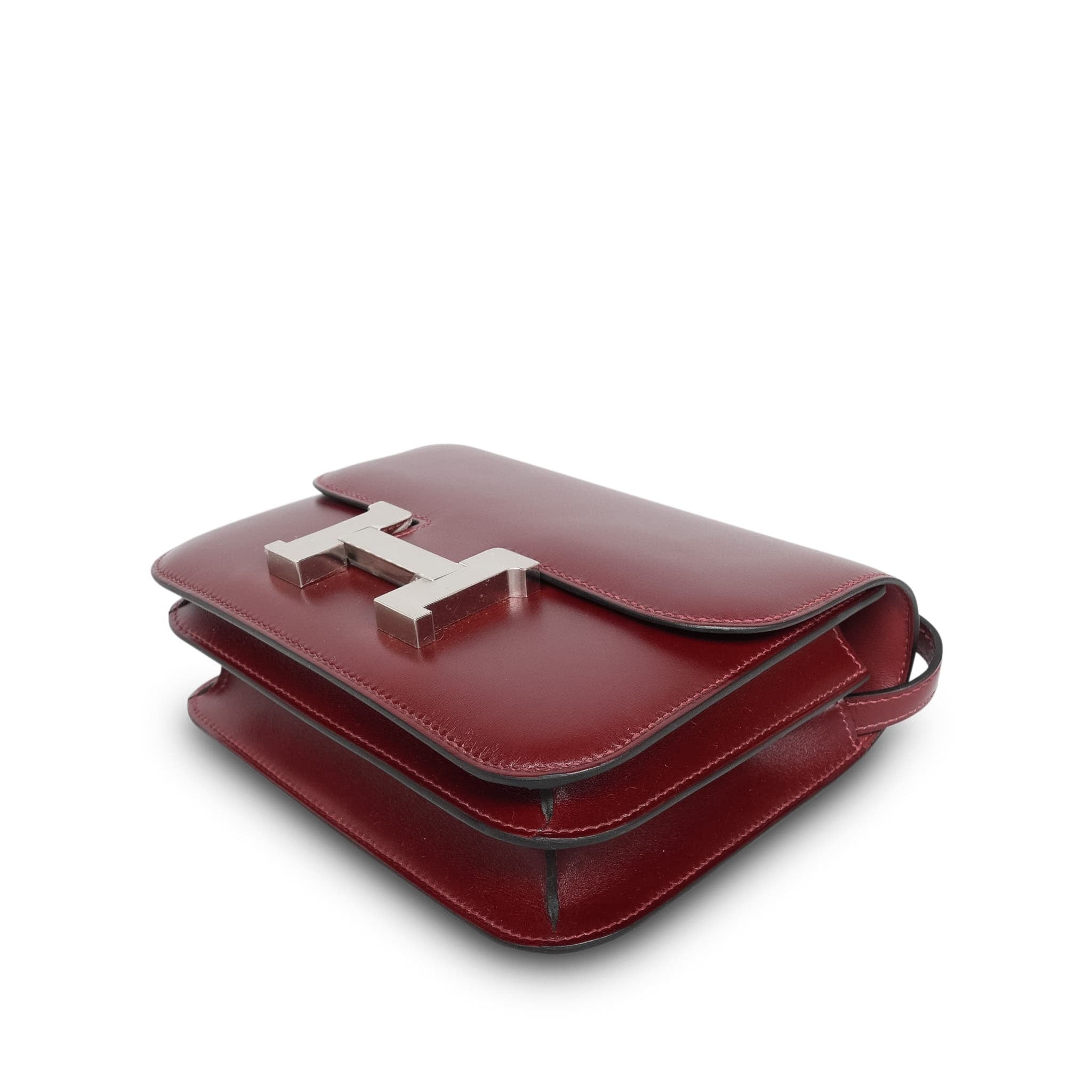 Product image 9 of 13: Constance 18 Rouge H Box Calfskin Palladium Plated K Stamp